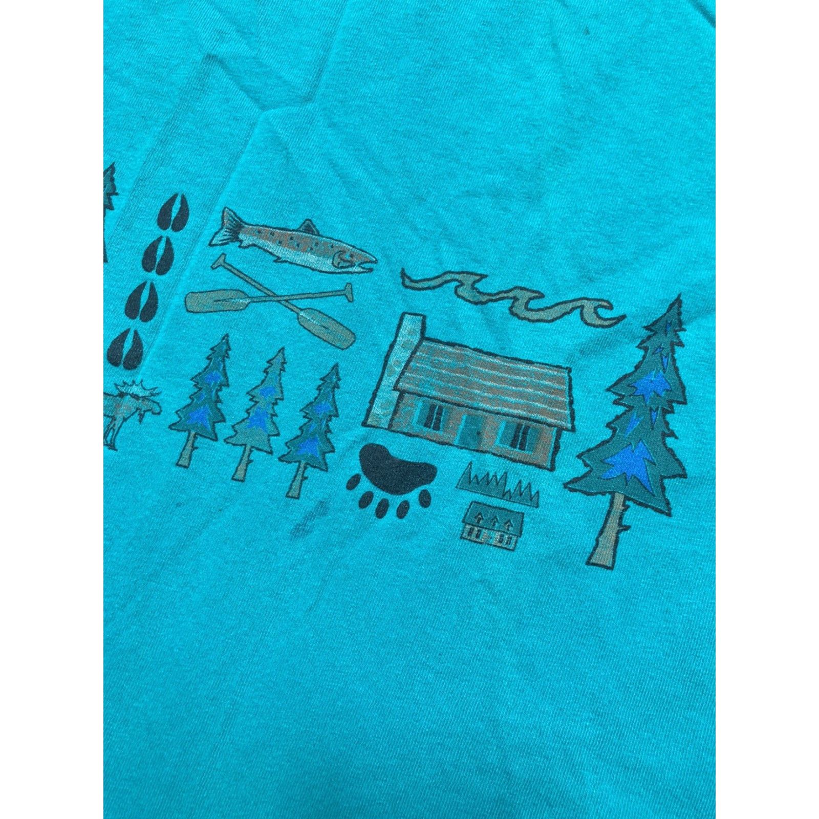 Vintage VINTAGE Yellowstone park oversized camp sleep shirt beach sleeping bear animals T-Shirt Men XL tall Blue Long Sleeve Oversized Size US XL / EU 56 / 4 - 7 Thumbnail