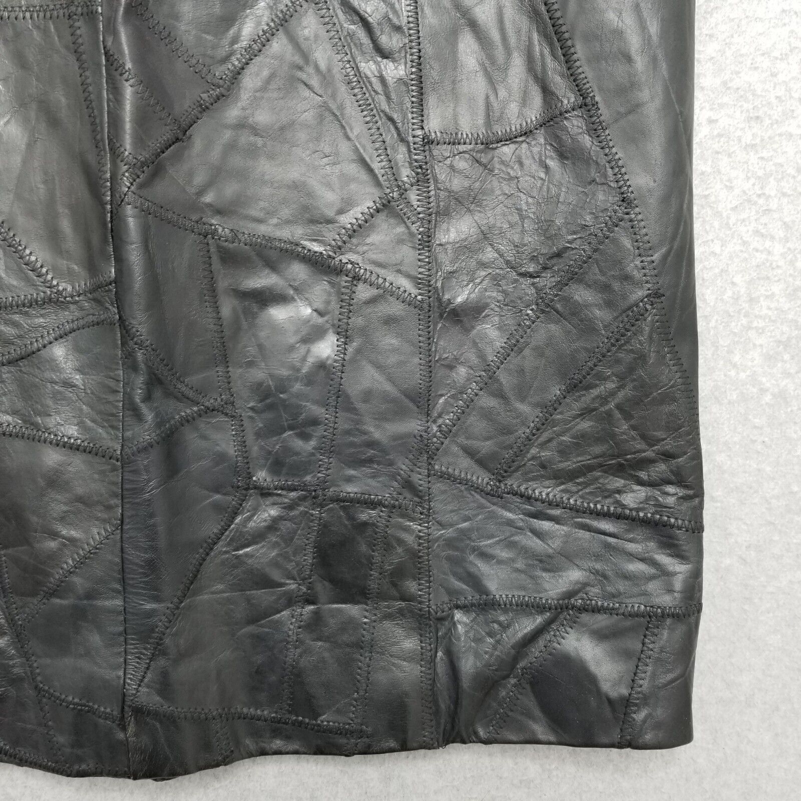 Other Lion Leather Skirt Womens 13/14 Black 29x26 Size 29" - 3 Thumbnail