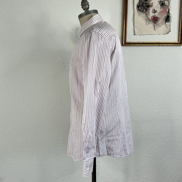 Versace Versace Collection Striped Button Down Embroidered Logo Men' Size US M / EU 48-50 / 2 - 6 Thumbnail
