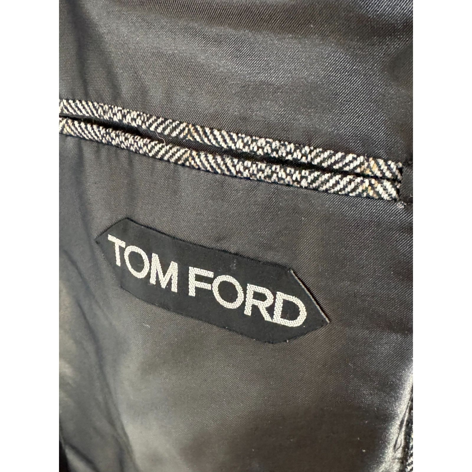 Tom Ford Tom Ford Herringbone Tweed Camel Sport Coat 56 46L Wool Gray Size 46L - 5 Thumbnail