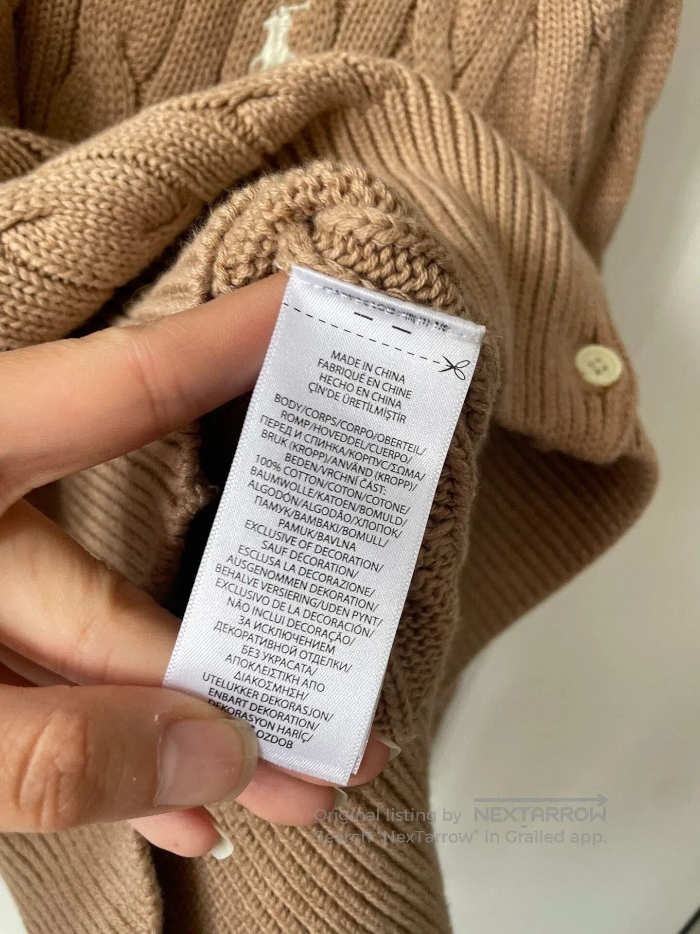 Polo Ralph Lauren Ralph Lauren Women's Cable Knit Cardigan. Size S / US 4 / IT 40 - 7 Thumbnail