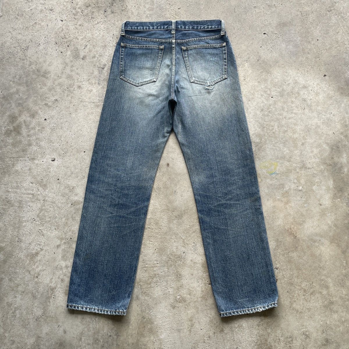 Japanese Brand W30x30💥 Vintage Japanese Faded Jeans MudWash Denim Pants Size US 30 / EU 46 - 10 Thumbnail