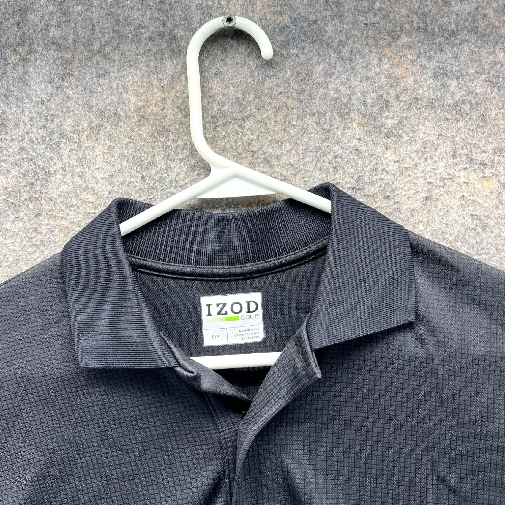 Izod IZOD Polo Shirt Men Small Black Golf Preppy Stretch Performance Logo Button Short Sleeve Casual Shirt Size US S / EU 44-46 / 1 - 3 Thumbnail