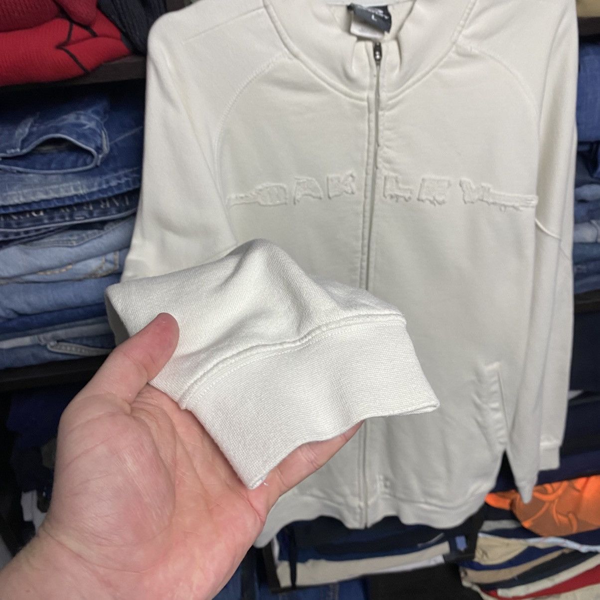 Oakley Vintage Oakley Softwear 90’s big logo y2k rarezip sweatshirt Size US L / EU 52-54 / 3 - 6 Thumbnail