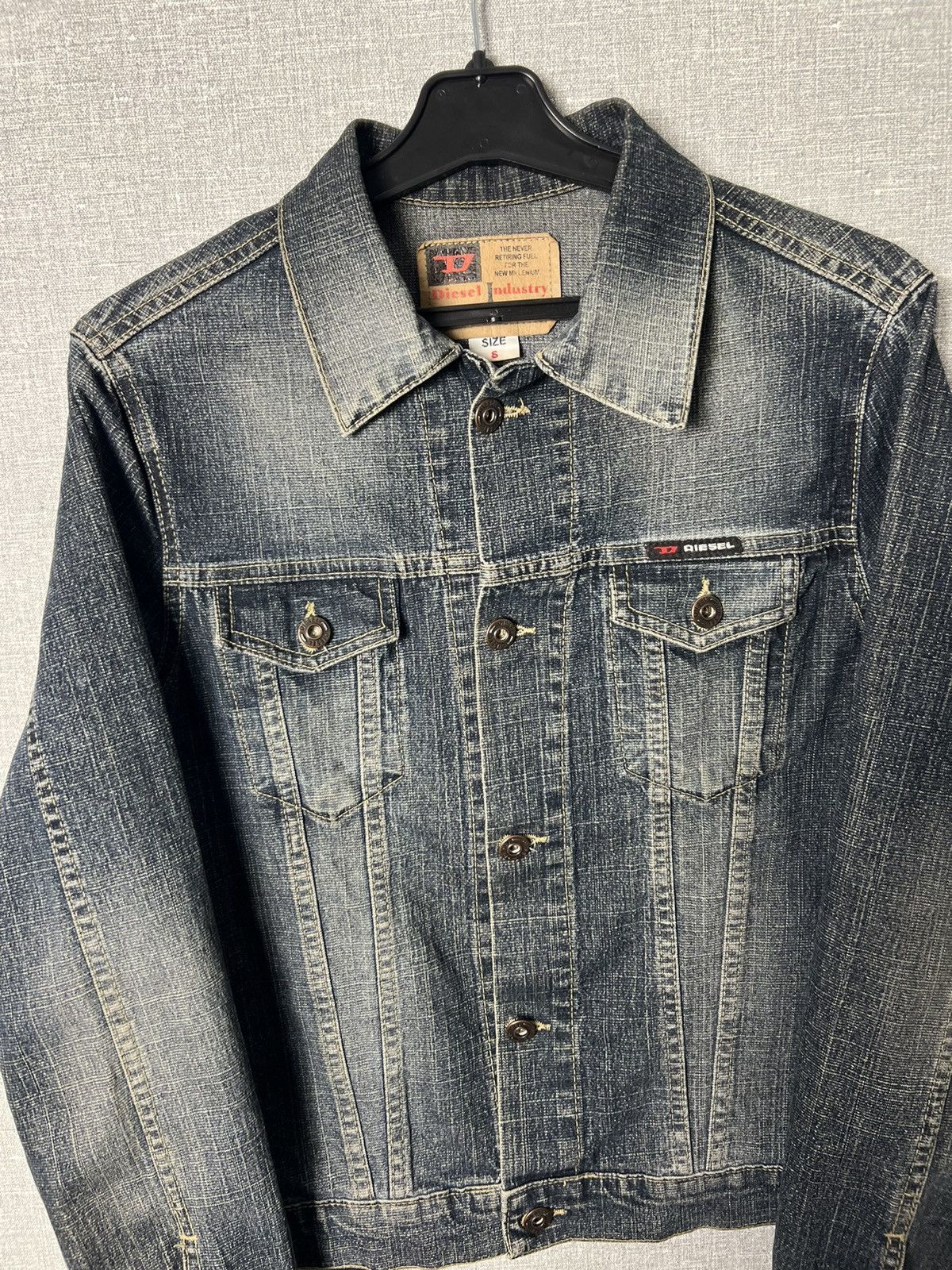 Diesel Rare Vintage Diesel Denim Jacket Women’s Size S Jean Jacket Size S / US 4 / IT 40 - 9 Thumbnail