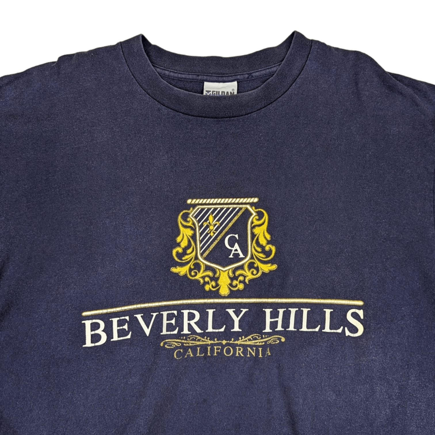 Gildan Vintage 90's GILDAN Beverley Hills Graphic T-Shirt Size US XL / EU 56 / 4 - 4 Thumbnail