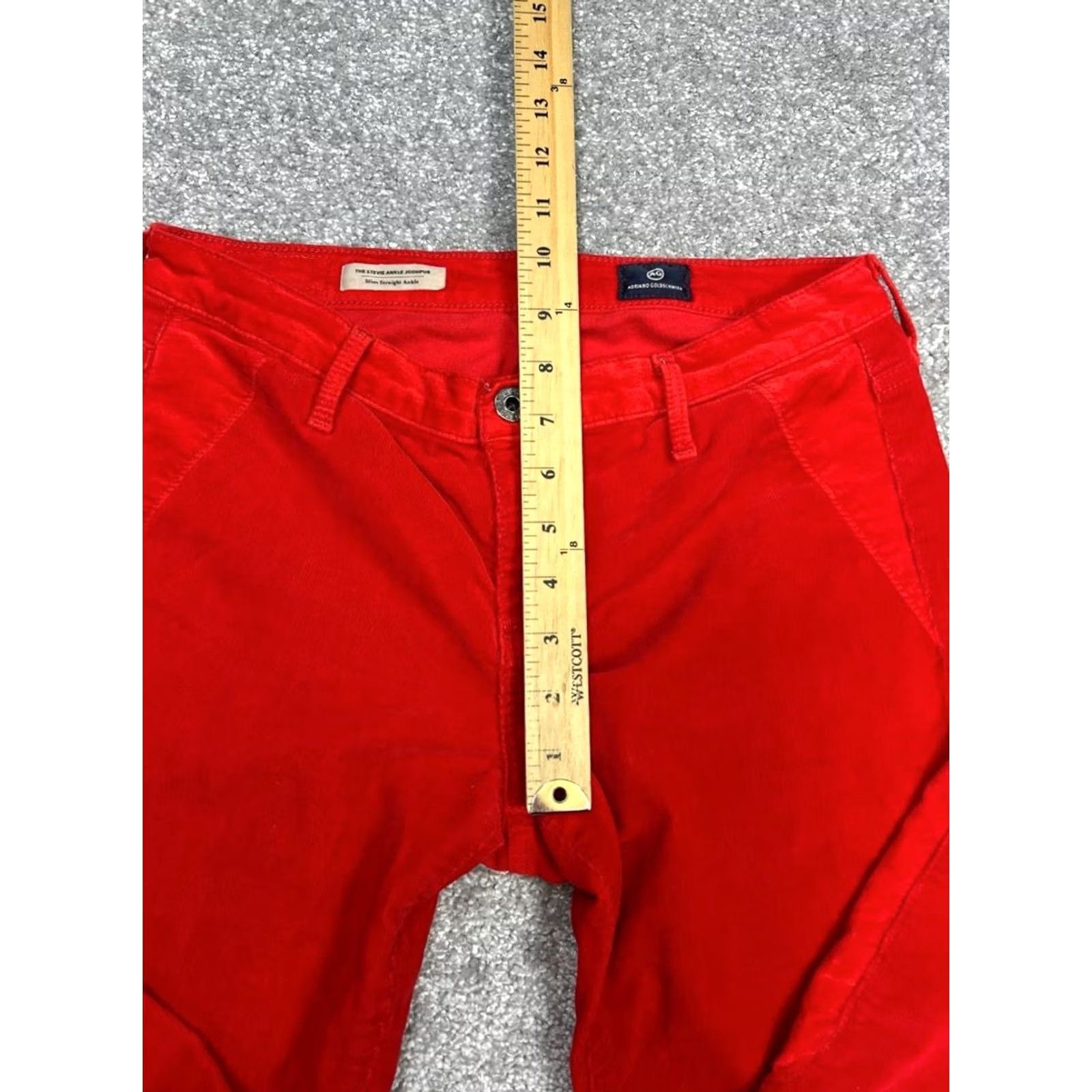 Denime AG Adriano Goldschmied Stevie Ankle Jodhpur Jeans Women 28 Red Denim Logo 28x26 Jeans Women Red Denim Logo 28x26 Size 28" / US 6 / IT 42 - 5 Thumbnail