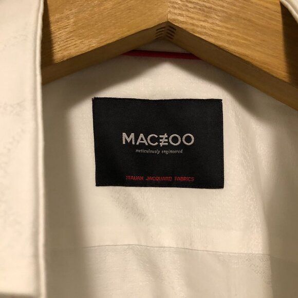 Other maceoo men's white cotton casual shirt size: 2XL Size US XXL / EU 58 / 5 - 4 Thumbnail