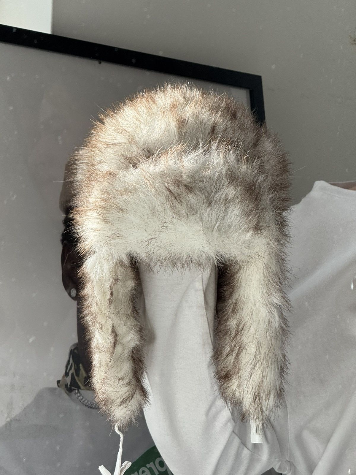 Japanese Brand Vintage fuzzy mohair japanese ushanka hat avant garde Size ONE SIZE - 4 Thumbnail