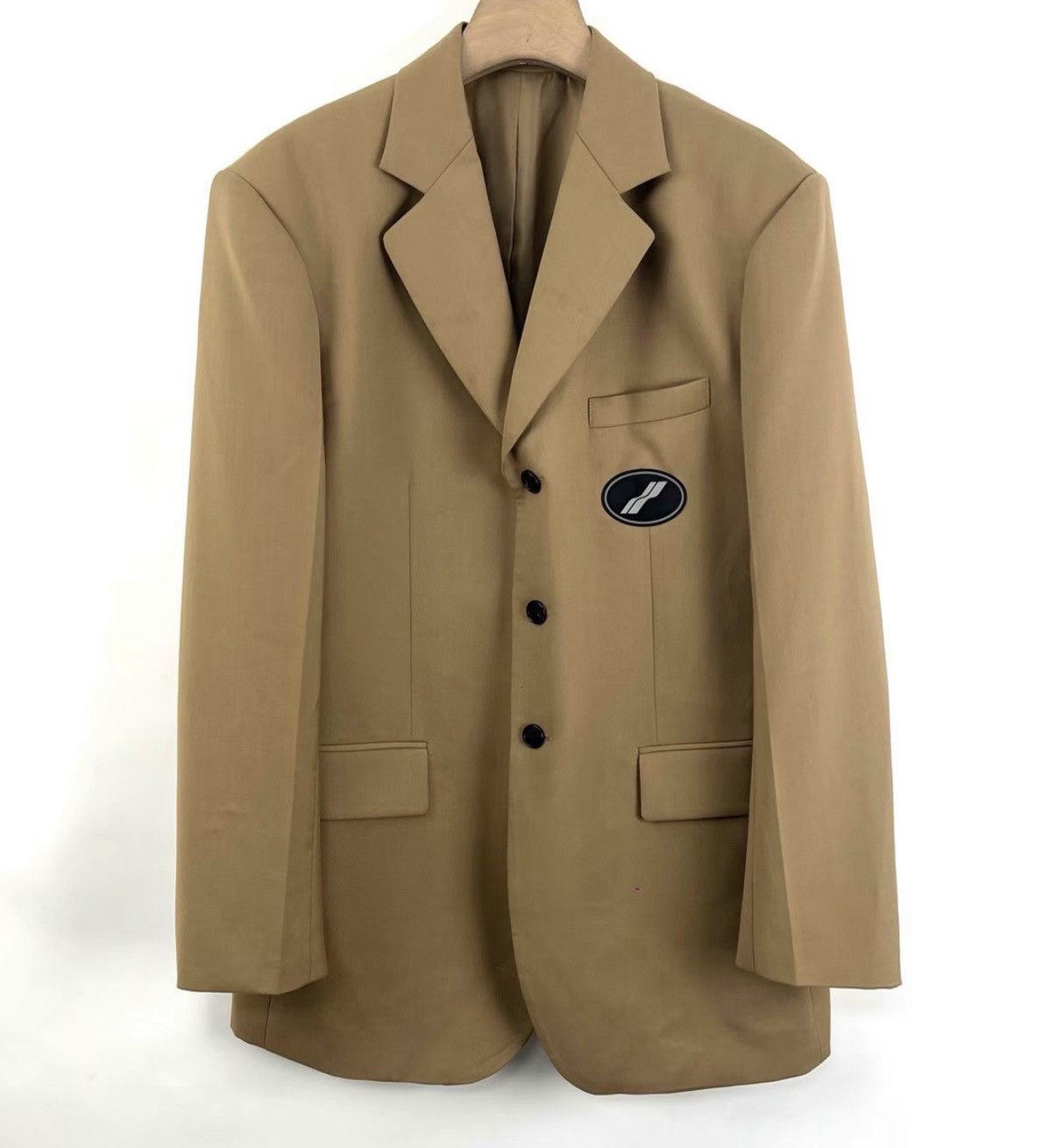 WE11DONE We11done Khaki Logo Blazer K12 Size XS / US 0-2 / IT 36-38 - 1 Thumbnail
