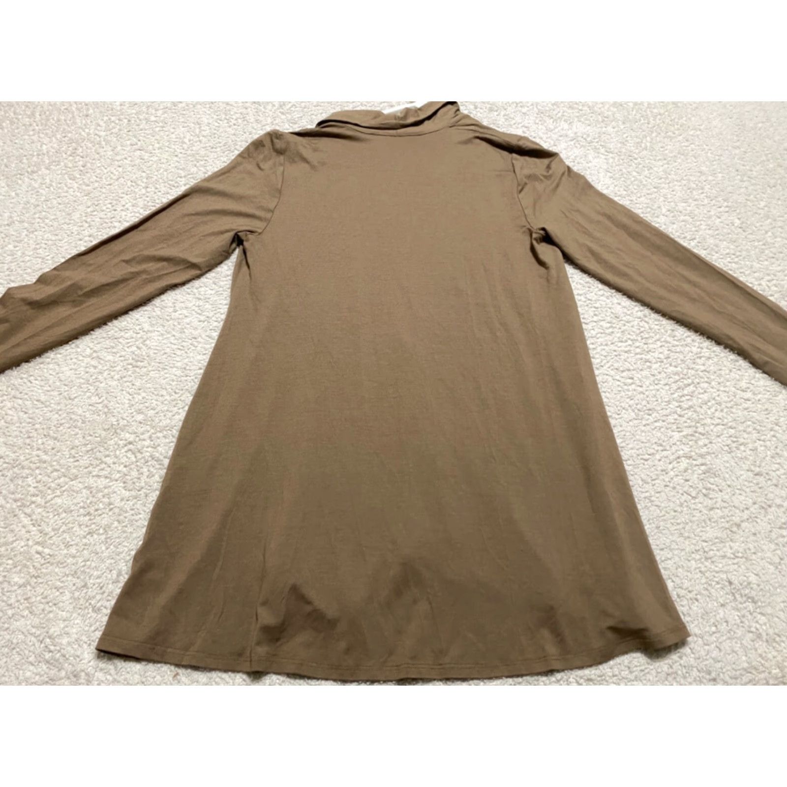 Eileen Fisher Eileen Fisher Cardigan Sweater Women PM L/S Open Front Brown Viscose Knit Knitwear Casual 1739 Size M / US 6-8 / IT 42-44 - 6 Thumbnail