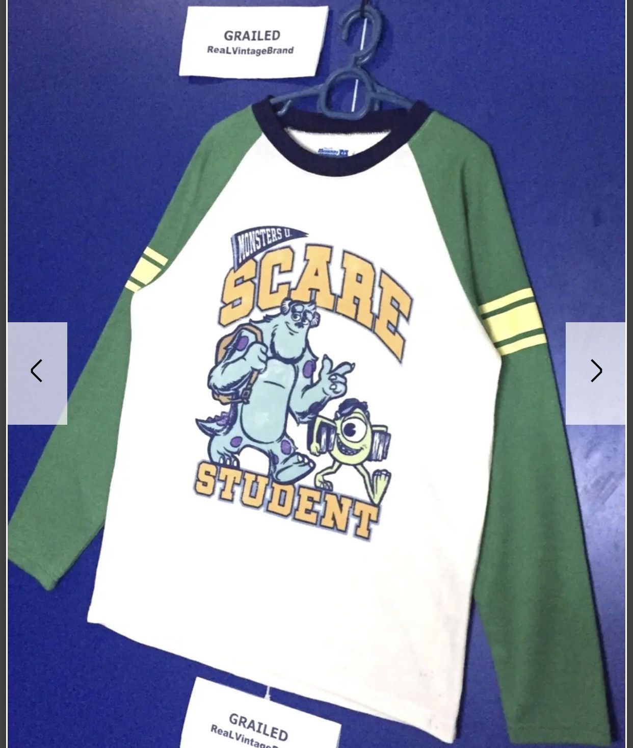 Cartoon Network × Disney × Japanese Brand Vintage Disney Monster University BigLogo Sweatshirt Size US M / EU 48-50 / 2 - 4 Thumbnail
