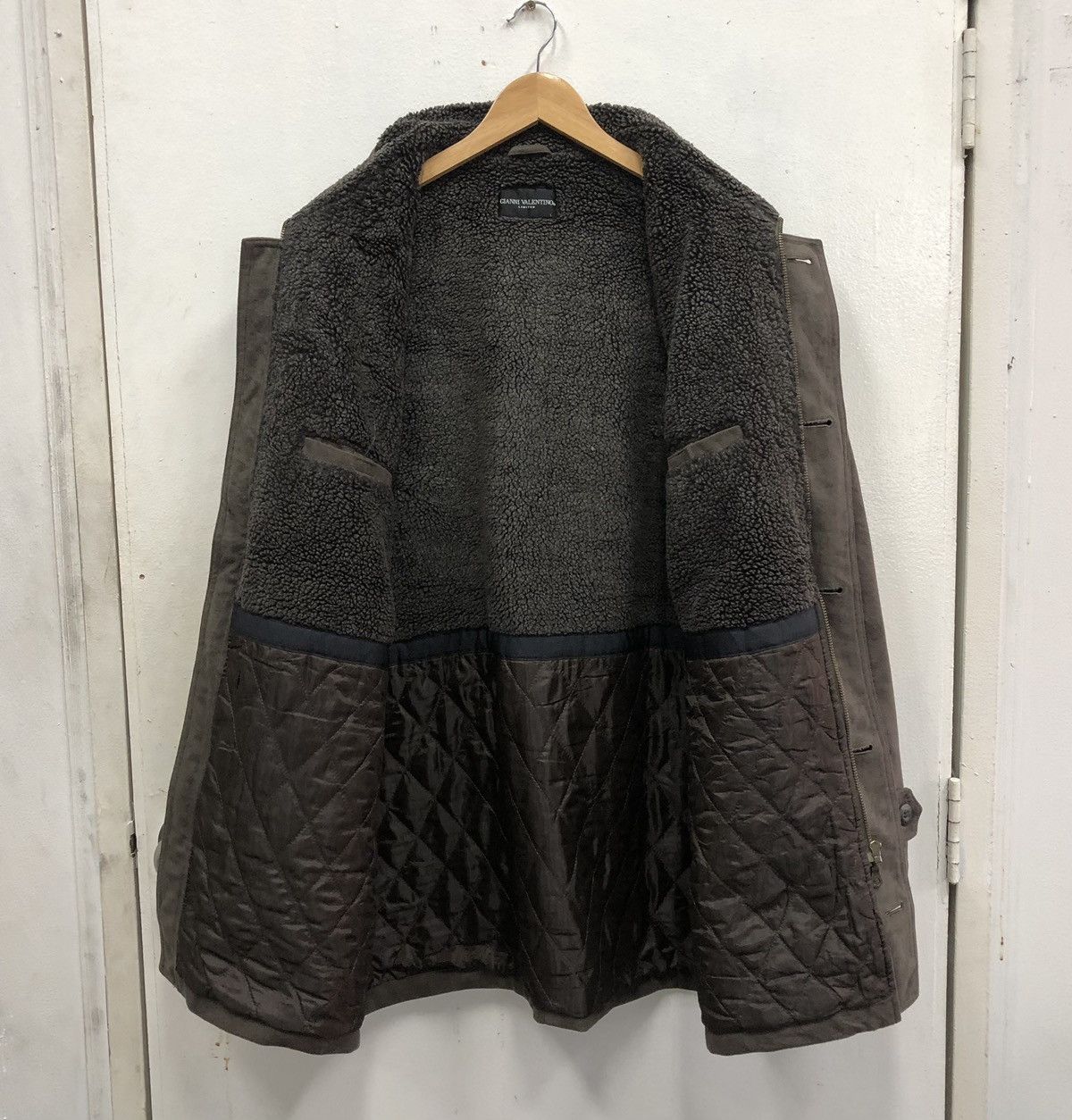 Gianni Valentino Gianni Valentino Limited Velvet Lined Fleece Coat Jacket Size US L / EU 52-54 / 3 - 4 Thumbnail