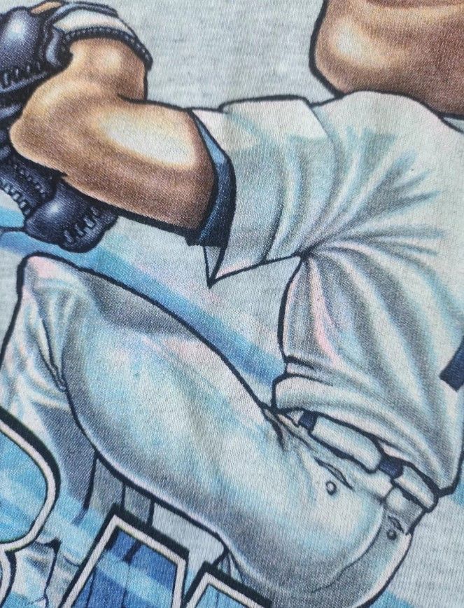 MLB × Salem Sportswear × Vintage Vintage Hideo Nomo "The Tornado" Caricature 90s t-shirts Size US L / EU 52-54 / 3 - 8 Thumbnail