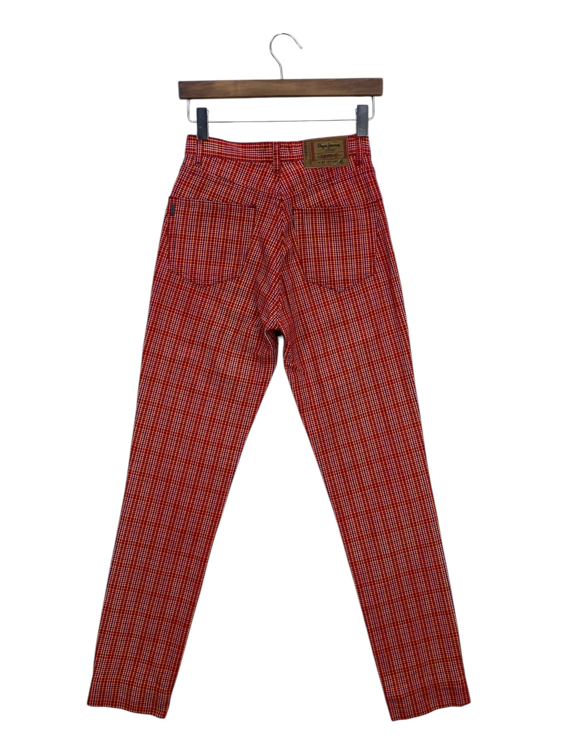 Pepe Jeans Straight Leg Denim Jeans Checkered Jeans Pants Size US 26 / EU 42 - 1 Thumbnail