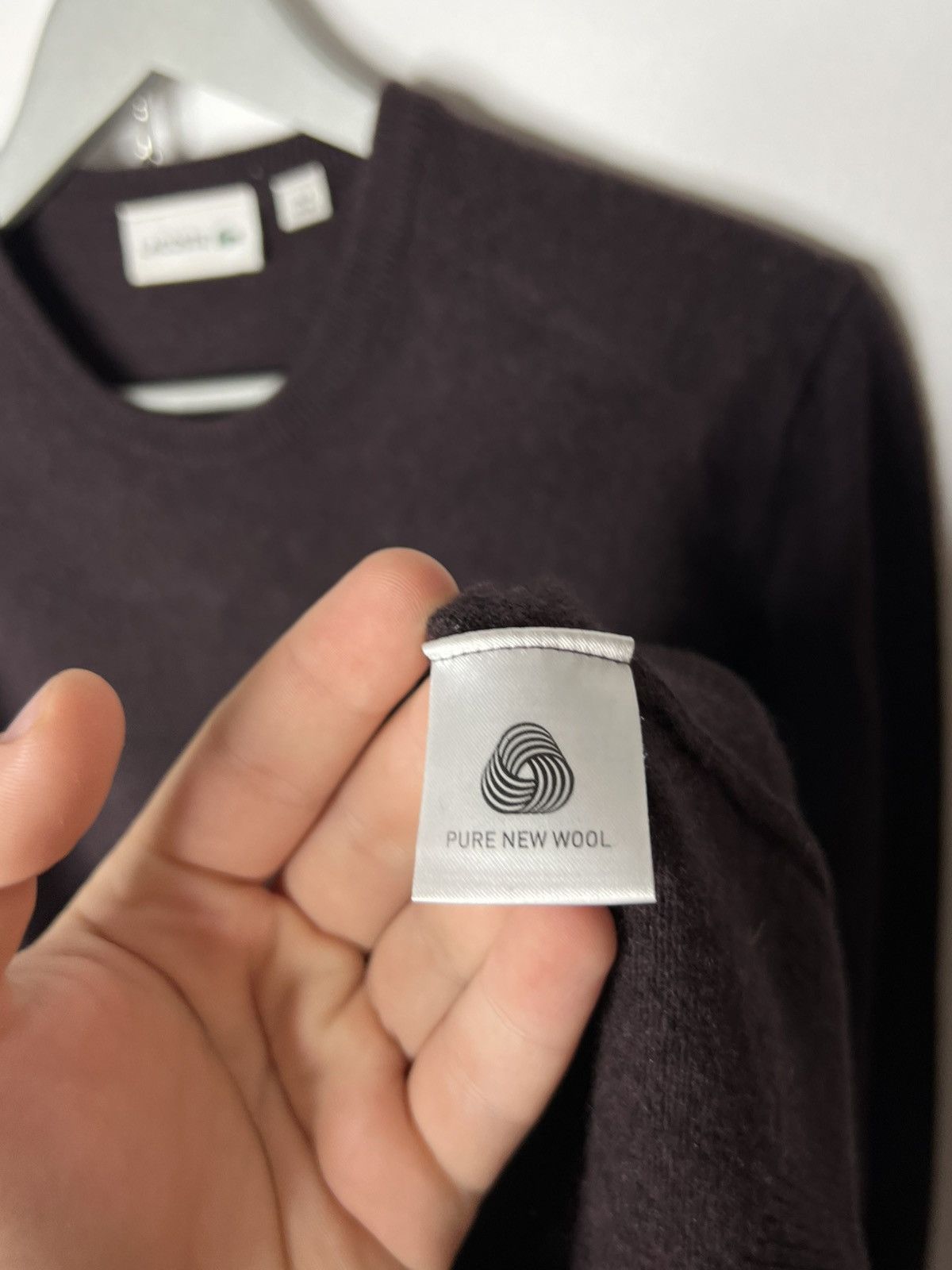 Lacoste 🐊 Lacoste Luxury Pure New Wool Sweater Jumper Pullover 🐊 Size US M / EU 48-50 / 2 - 6 Thumbnail