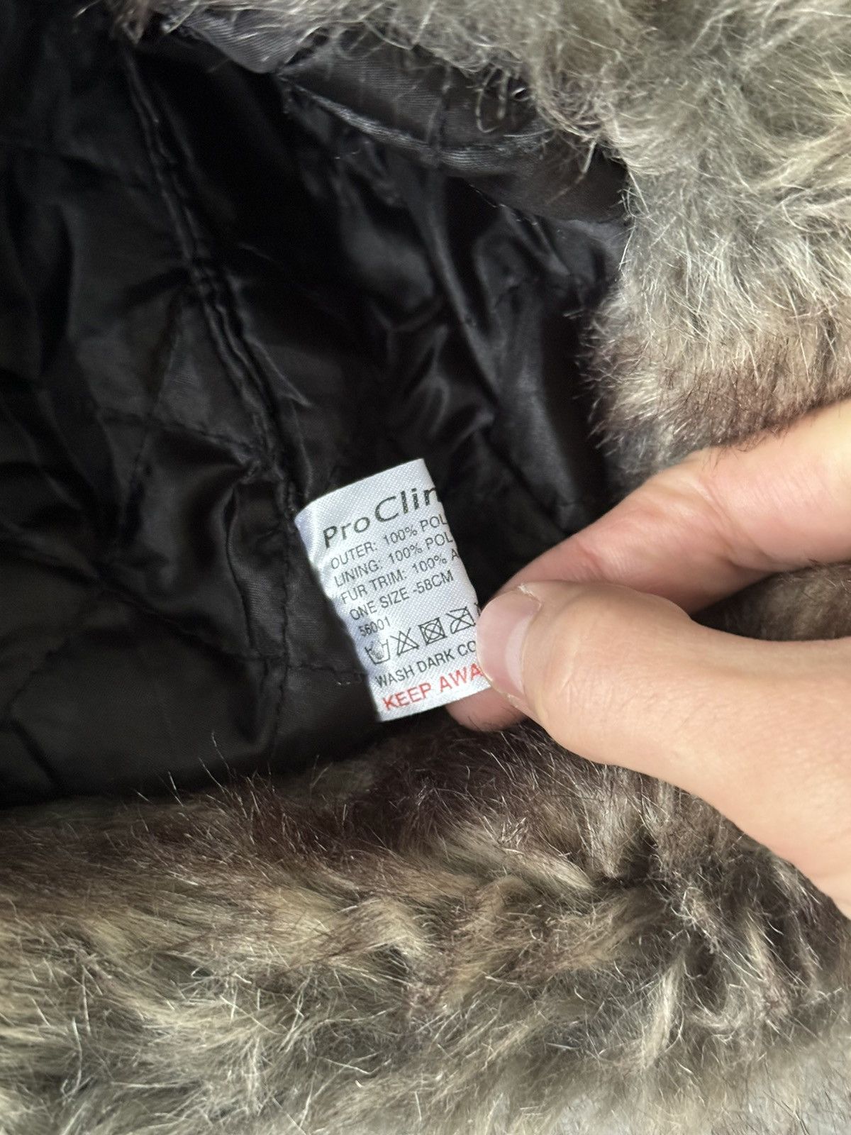 Other Vintage silver Y2K fuzzy fur ushanka hat punk Japanese Size ONE SIZE - 7 Thumbnail