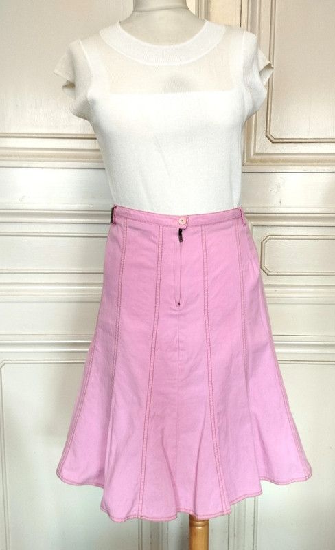 Sonia Rykiel Sonia Rykiel Jupe Godets Cotonnade T XL Size 30" / US 8 / IT 44 - 4 Thumbnail