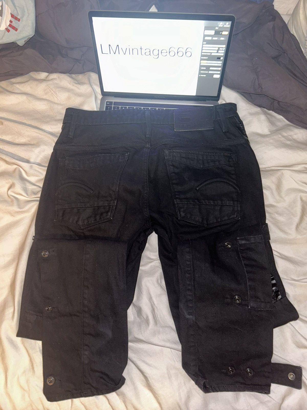 G-Star G Star Black trousers Size US 33 - 1 Thumbnail