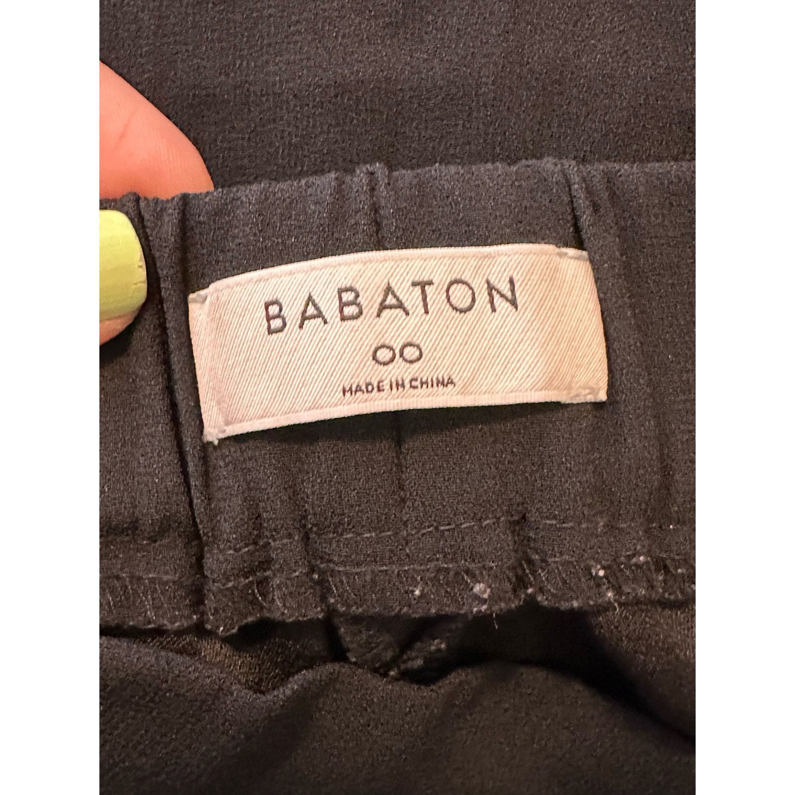 Aritzia Babaton Atelier black pleated pull on pants size 00 Size 24" / US 00 / IT 34 - 3 Thumbnail