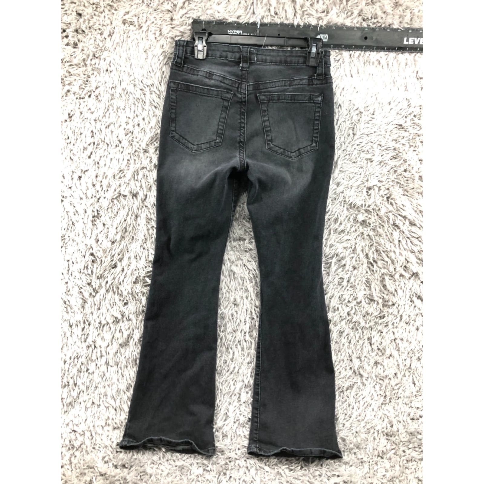 Market Thread Market Bootcut Jeans Size 13 Juniors Womens Dark Wash Black Jeans Casual Regular 5-Pocket Denim N/A Mens Womens Boys Girls Size 34" / US 12 / IT 48 - 6 Thumbnail