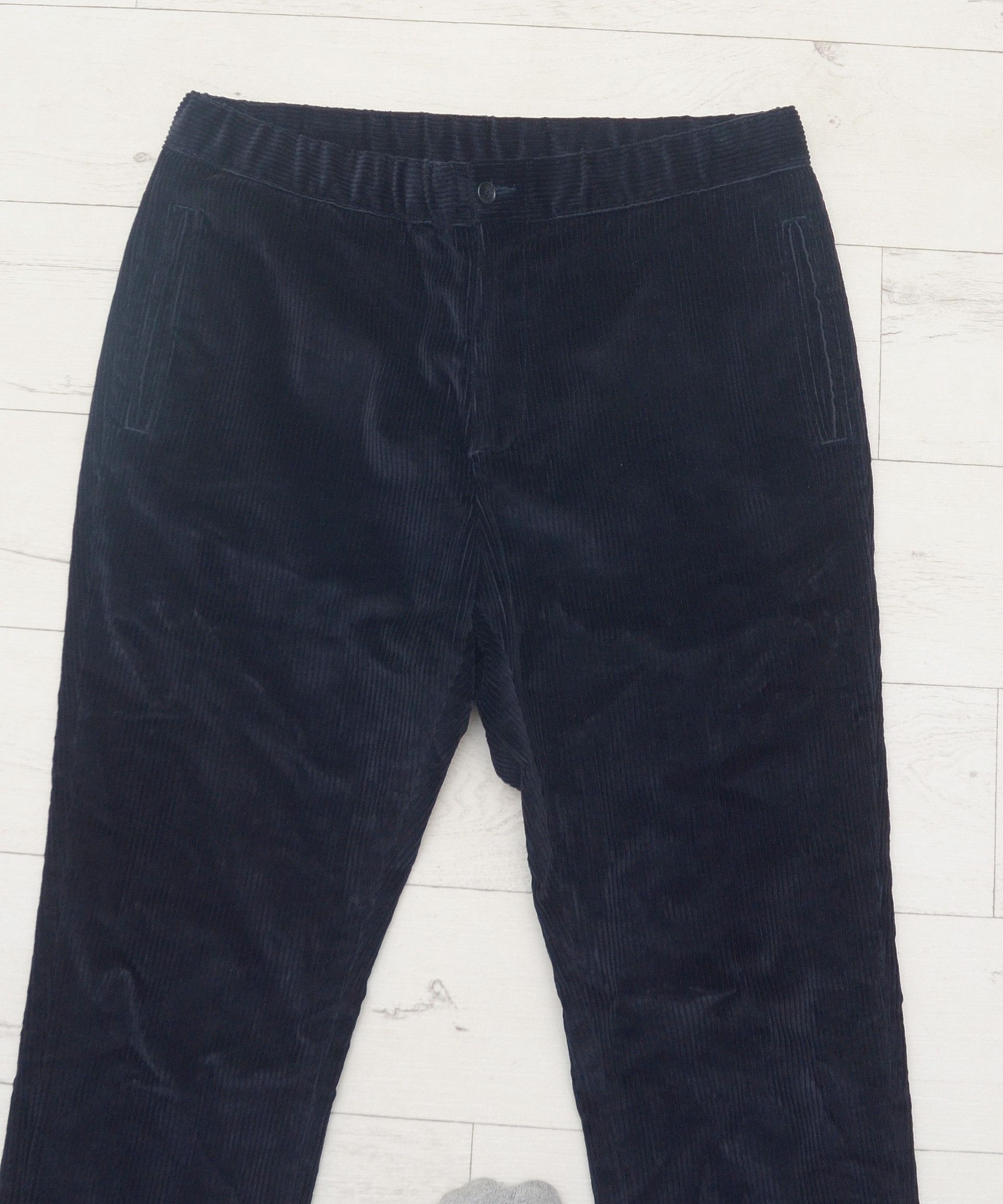 Daniele Alessandrini × Designer Daniele Alessandrini Quarantotto Navy Corduroy Velor Pants Size US 33 - 2 Thumbnail