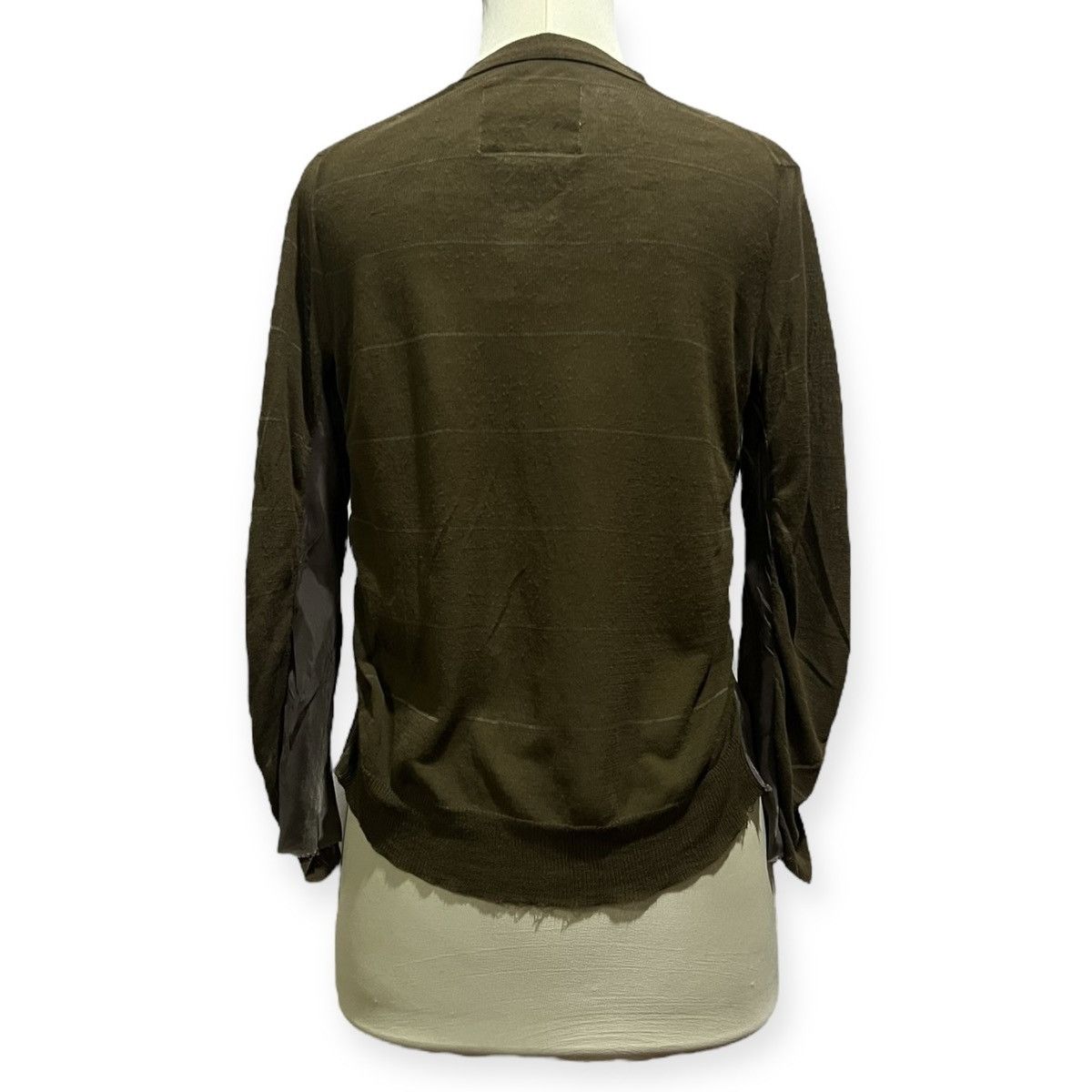 Sacai Sacai Olive Green Cardigan Size S / US 4 / IT 40 - 4 Thumbnail