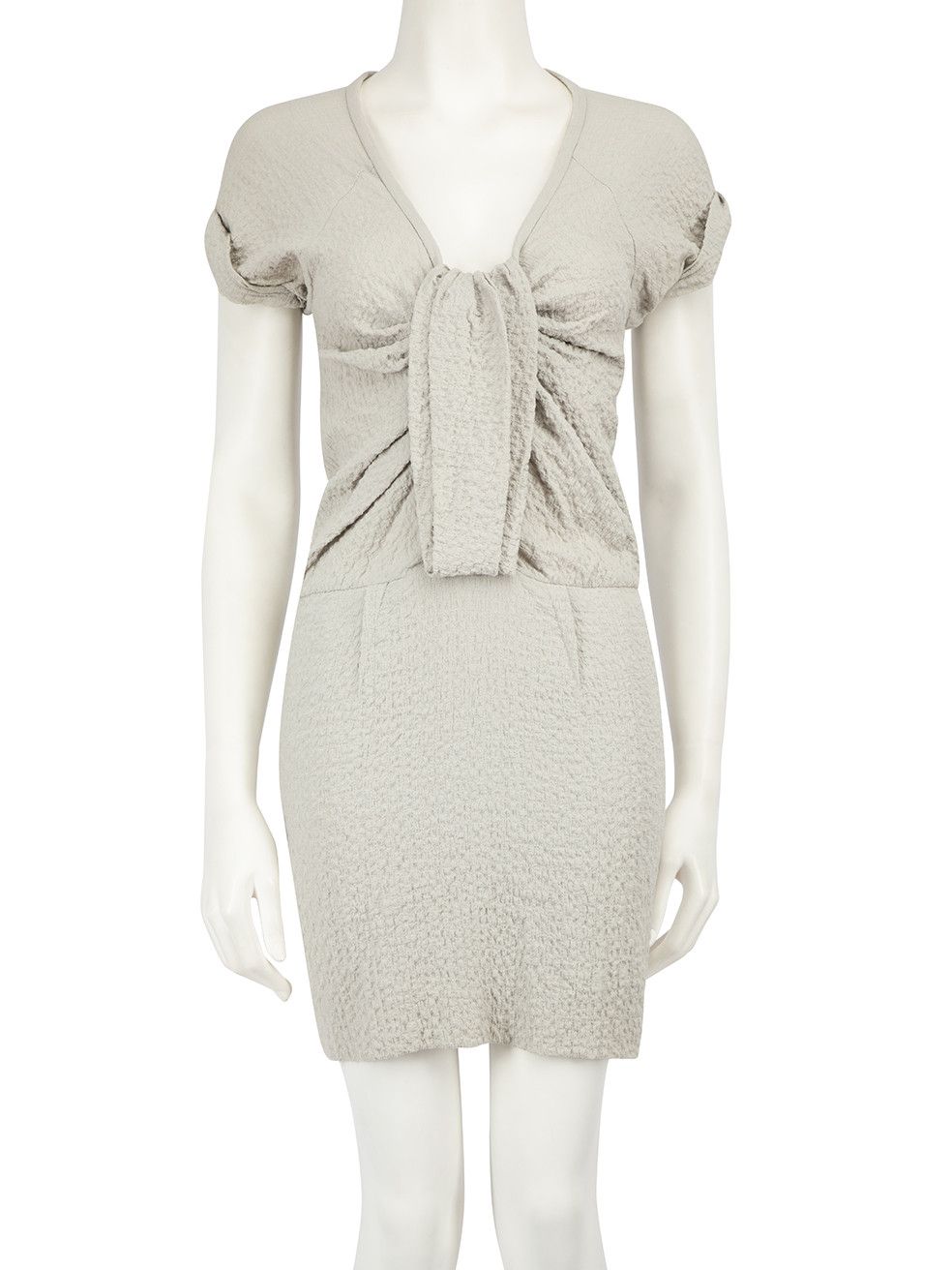 image of Isabel Marant Grey Textured Mini Dress, Women's (Size XS)