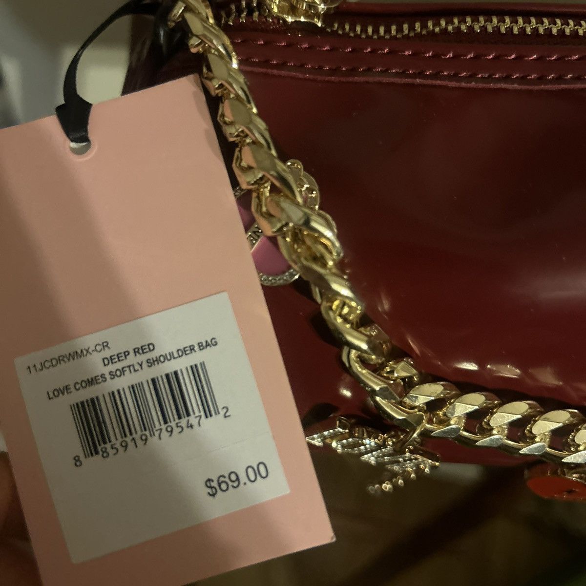 Juicy Couture JUICY COUTURE "Loves Comes Softly" Shoulder Bag Deep Red Size ONE SIZE - 3 Thumbnail