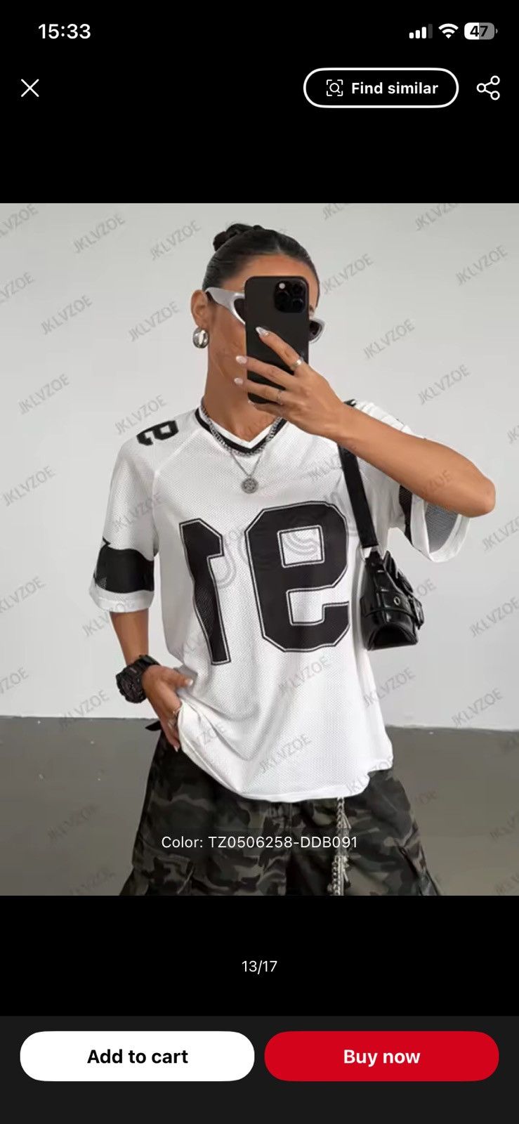 Other Y2K streetwear jersey top. Size M / US 6-8 / IT 42-44 - 10 Thumbnail