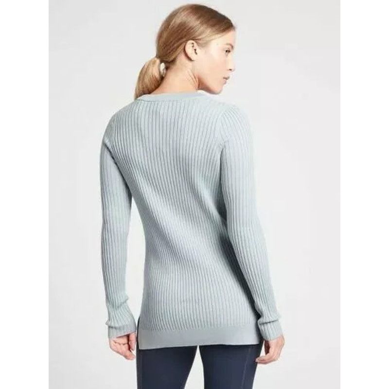 Athleta Athleta Women's XL Lincoln Park Blue Tunic Ribbed Sweater Size XL / US 12-14 / IT 48-50 - 3 Thumbnail
