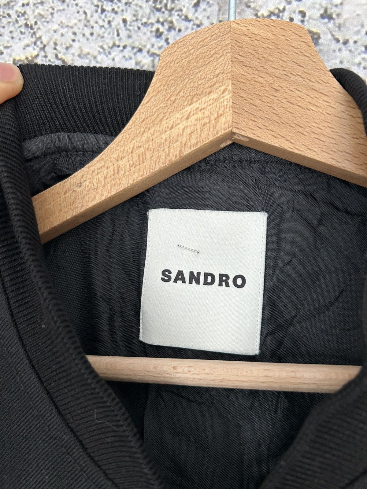 Sandro Sandro Wool Bomber Jacket Avant Garde Luxury Premium Grunge Size US M / EU 48-50 / 2 - 7 Thumbnail