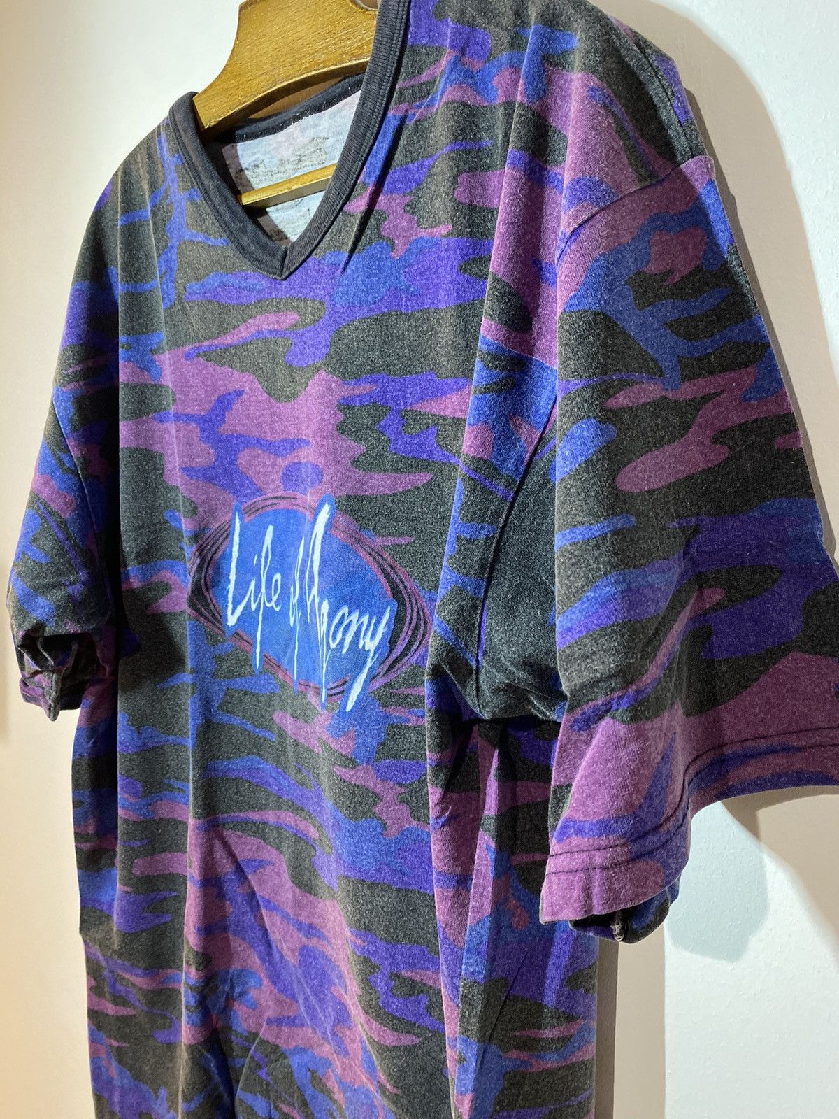 Band Tees × Vintage Vintage Life of agony Shirt 90s Ugly era camo Size US XL / EU 56 / 4 - 2 Thumbnail
