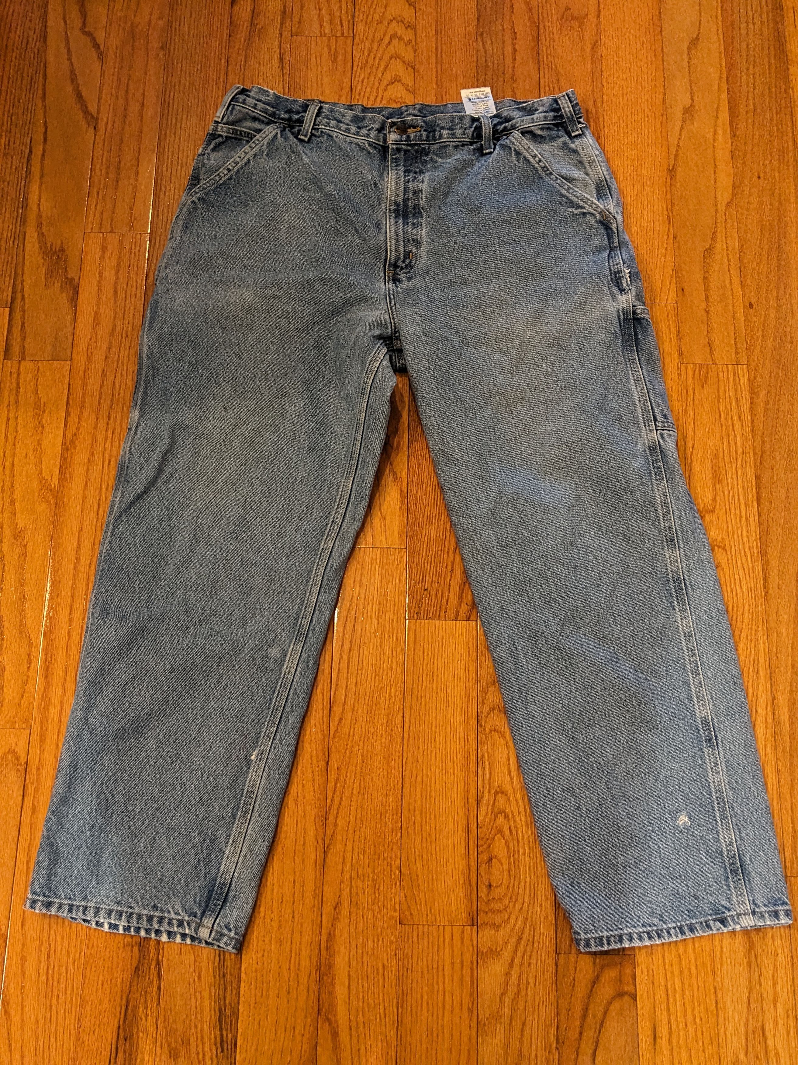 Carhartt × Vintage Vintage Carhartt B237 DST Original Fit 38 x 30 Denim Jeans Size US 38 / EU 54 - 5 Thumbnail