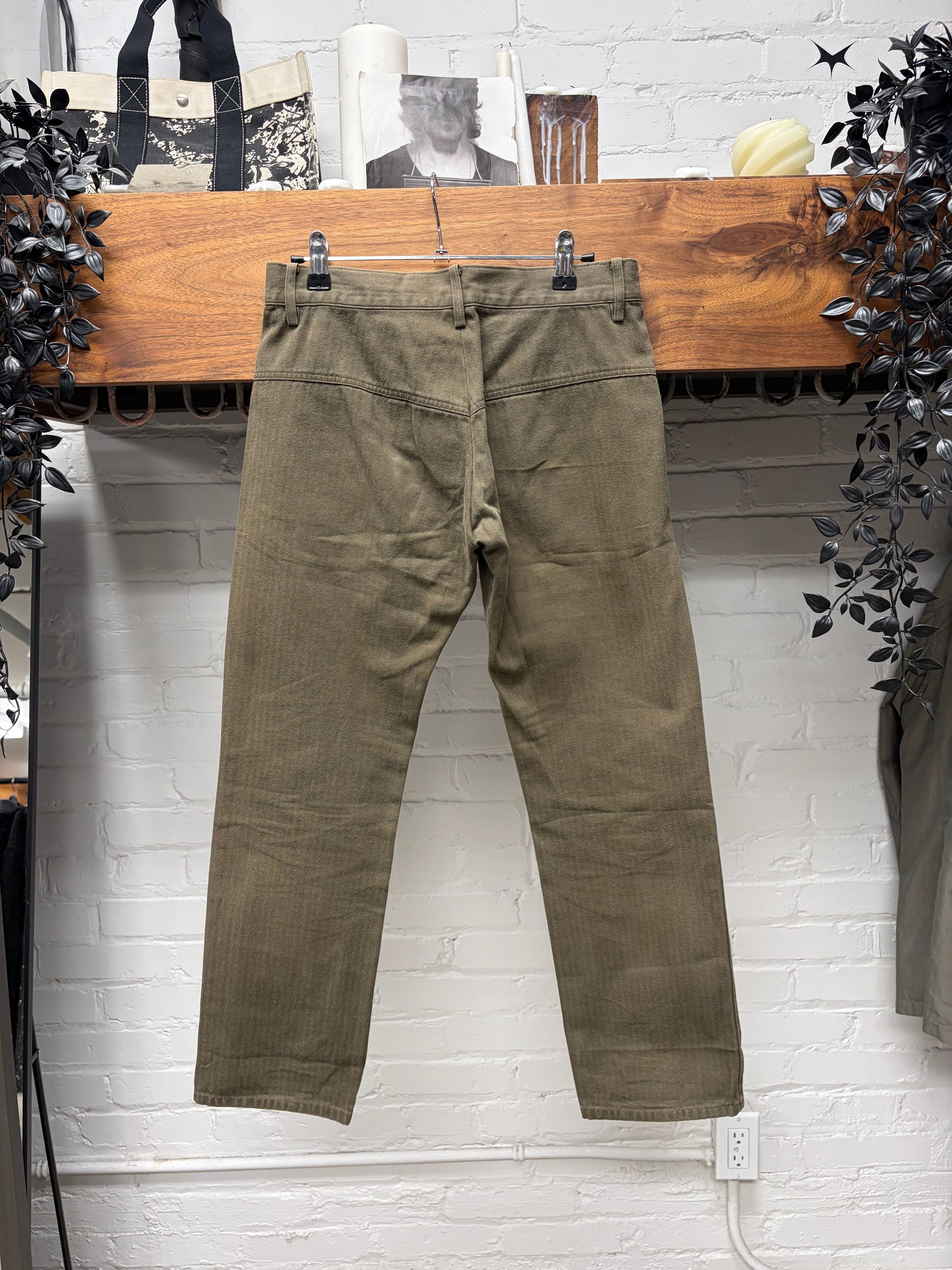 Yohji Yamamoto Yohji Yamamoto ‘Y’s’ Striped Brown Cotton Pants Size US 29 - 3 Thumbnail
