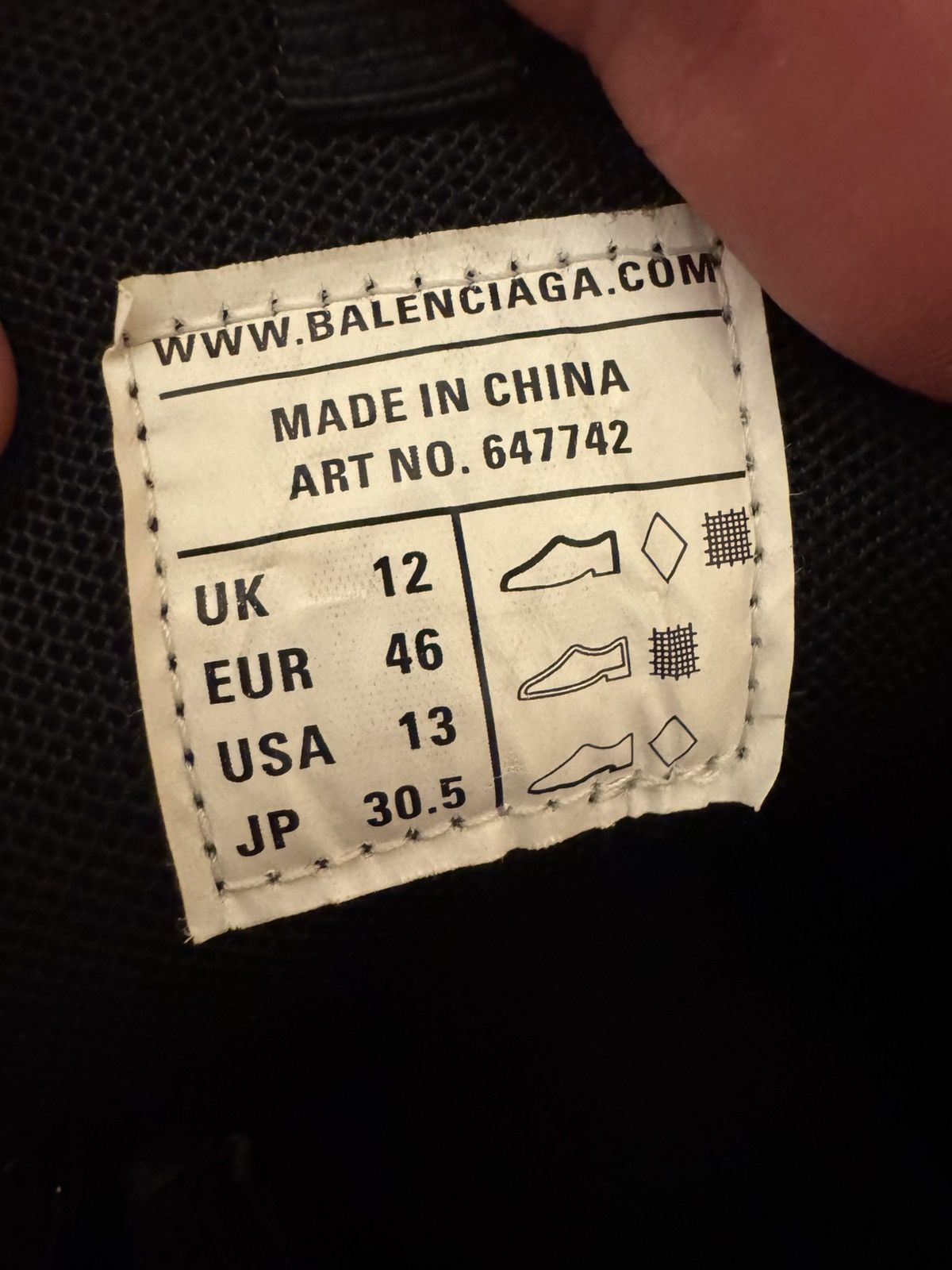 Balenciaga Balenciaga Track Clearsole Triple Black Size US 13 / EU 46 - 15 Thumbnail