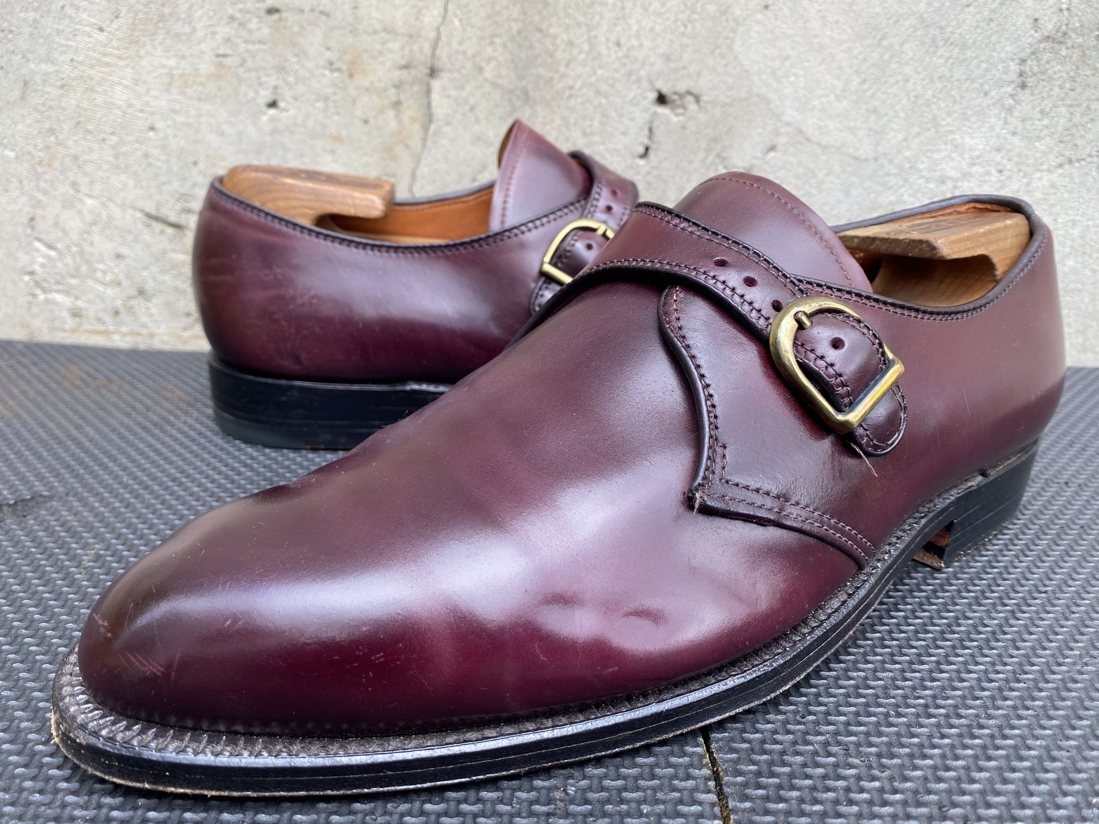 Alden Mint Alden 954 Color 8 Burgundy Shell Cordovan Monkstrap Size US 8.5 / EU 41-42 - 7 Thumbnail