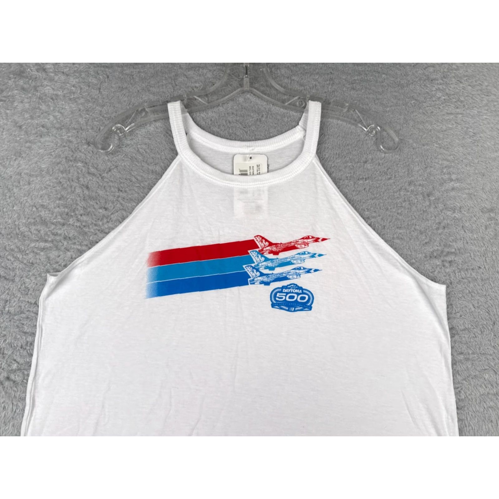 NASCAR Nascar Shirt Women Tank 2XL White Sleeveless Daytona 500 F-16 Thunderbirds Size XXL / US 16-18 / IT 52-54 - 4 Thumbnail