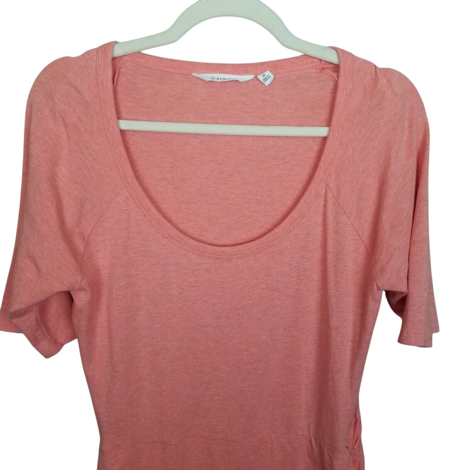 Athleta Athleta Womens Midi Dress Ruched Size M Orange Sporty Active Size M / US 6-8 / IT 42-44 - 2 Thumbnail