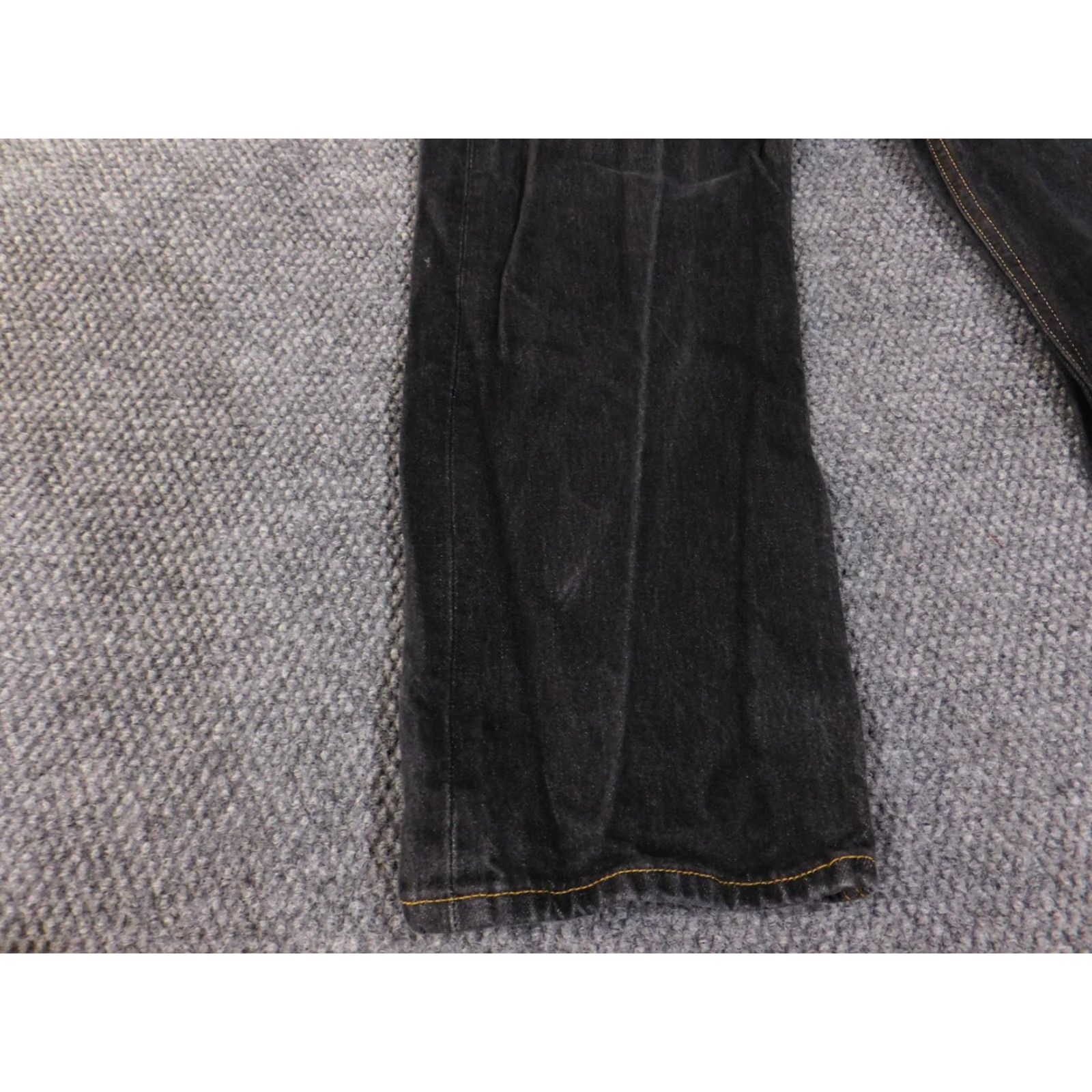 Levi's Levi's 501 Jeans Mens 38x30 Black Denim Straight Leg Button Fly Classic Fit Size US 38 / EU 54 - 3 Thumbnail