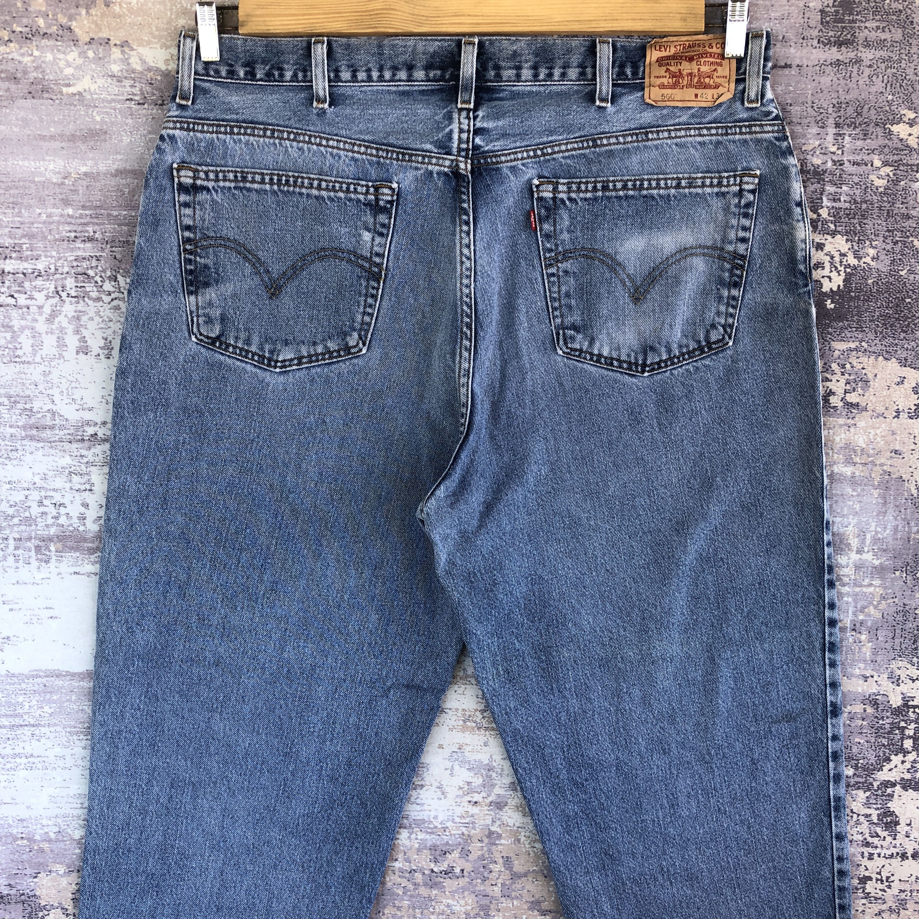 Levi's Vintage Y2K Levis 560 Light Wash Jeans Levi's Faded Denim Size US 40 / EU 56 - 4 Thumbnail