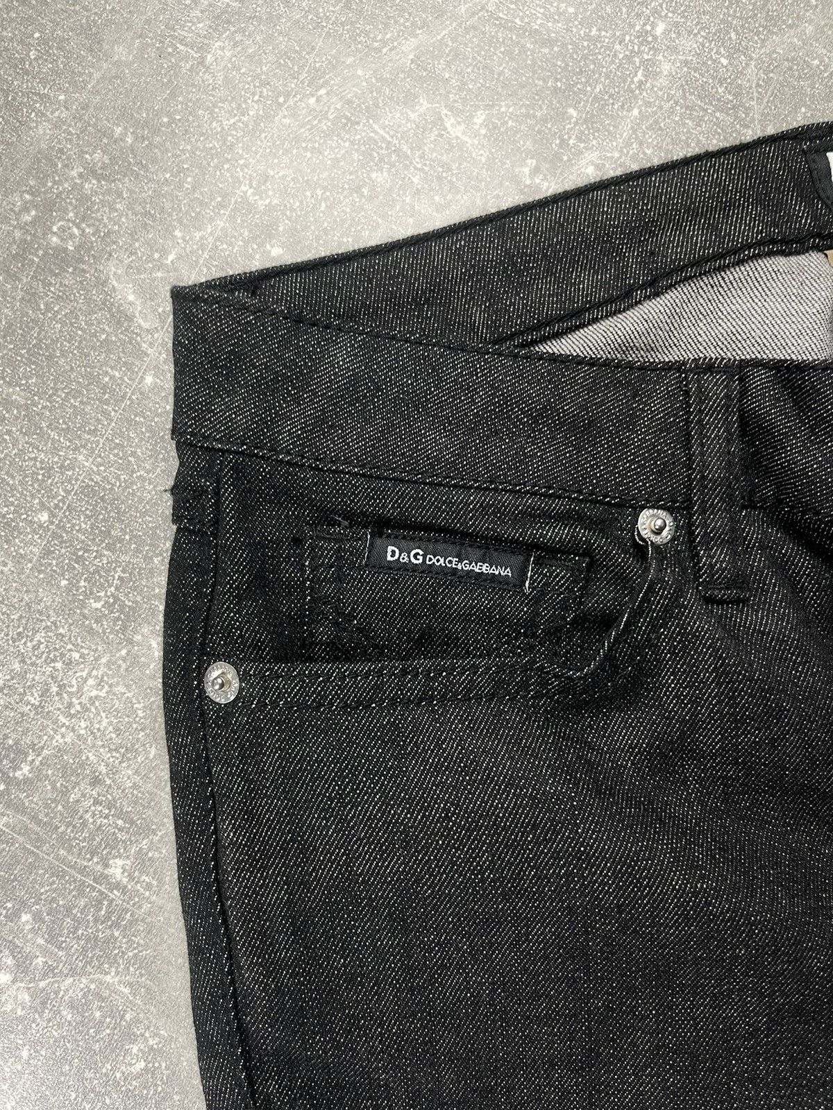 Dolce & Gabbana Vintage D&G Dolce & Gabbana Slimmy Jeans Y2K Black Denim Size 27" / US 4 / IT 40 - 9 Thumbnail