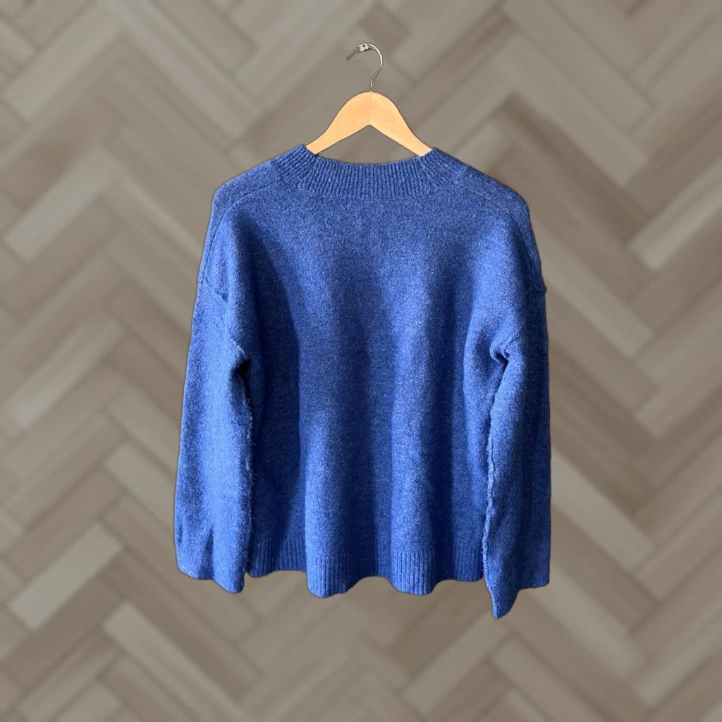 Madewell Madewell Womens Sweatshirt Pullover Knit Blue Size S Regular Activewear Shirt Size S / US 4 / IT 40 - 1 Thumbnail
