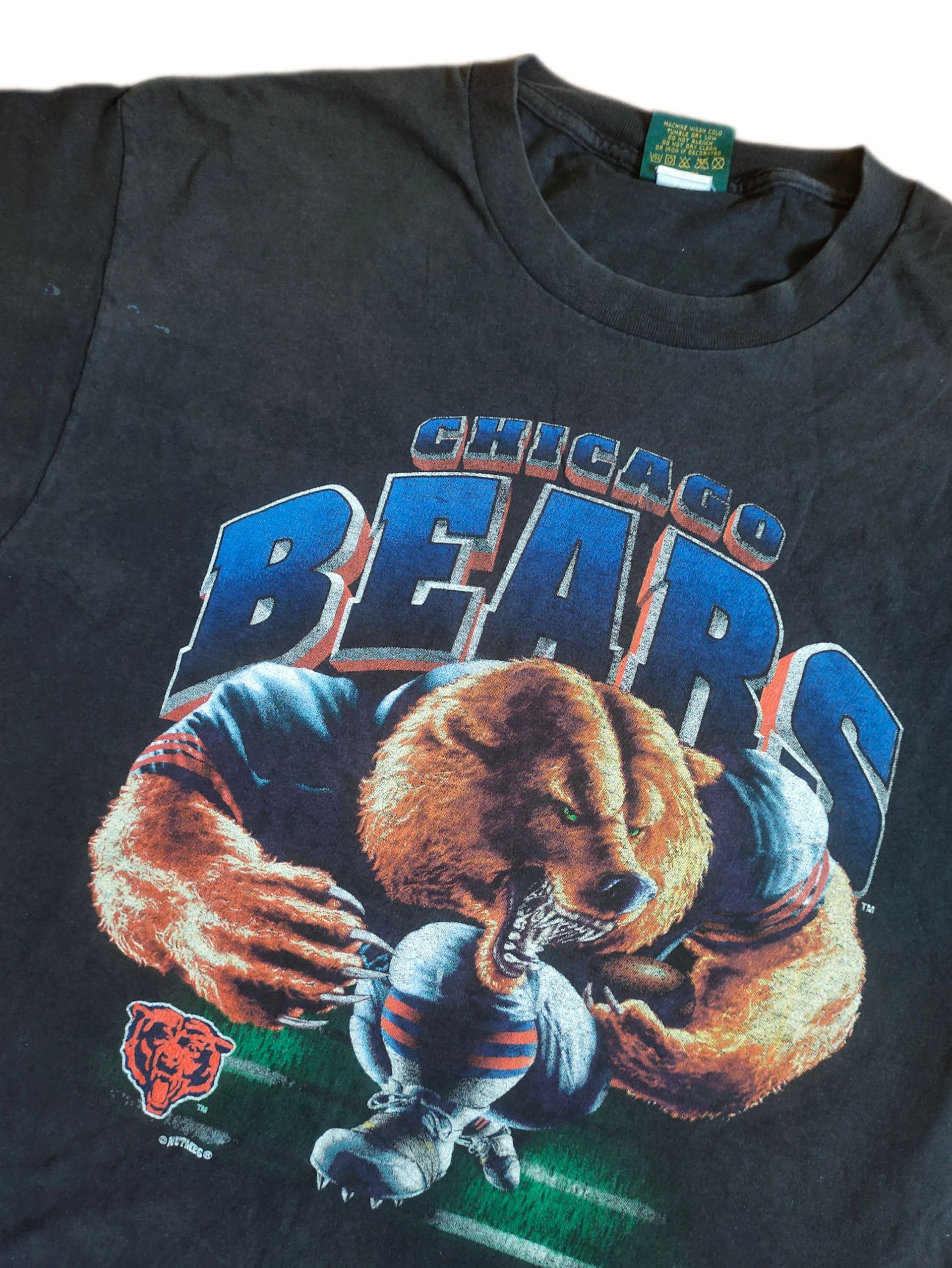 Lee × NFL × Vintage Vintage Chicago Bears Full Logo 90's T-shirt Size US XL / EU 56 / 4 - 4 Thumbnail
