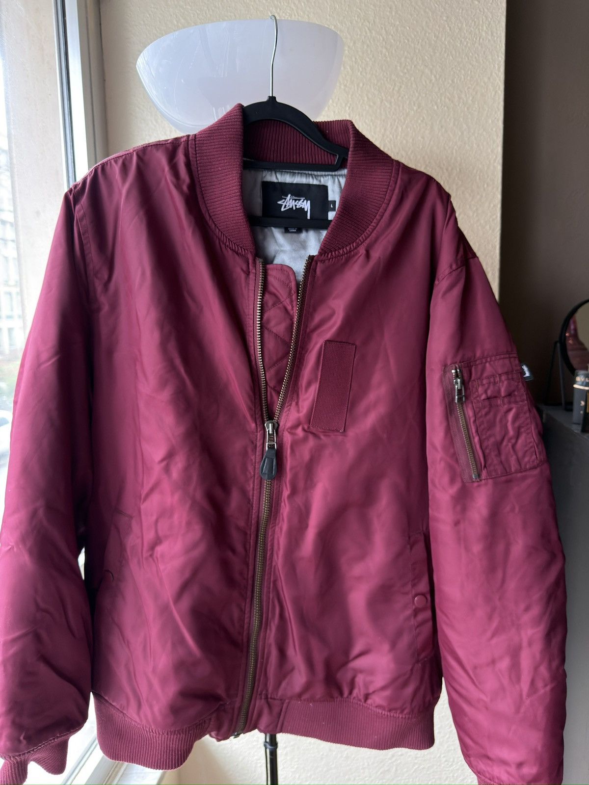 Stussy Stussy violet big logo bomber FAST SHIP Size US L / EU 52-54 / 3 - 2 Thumbnail