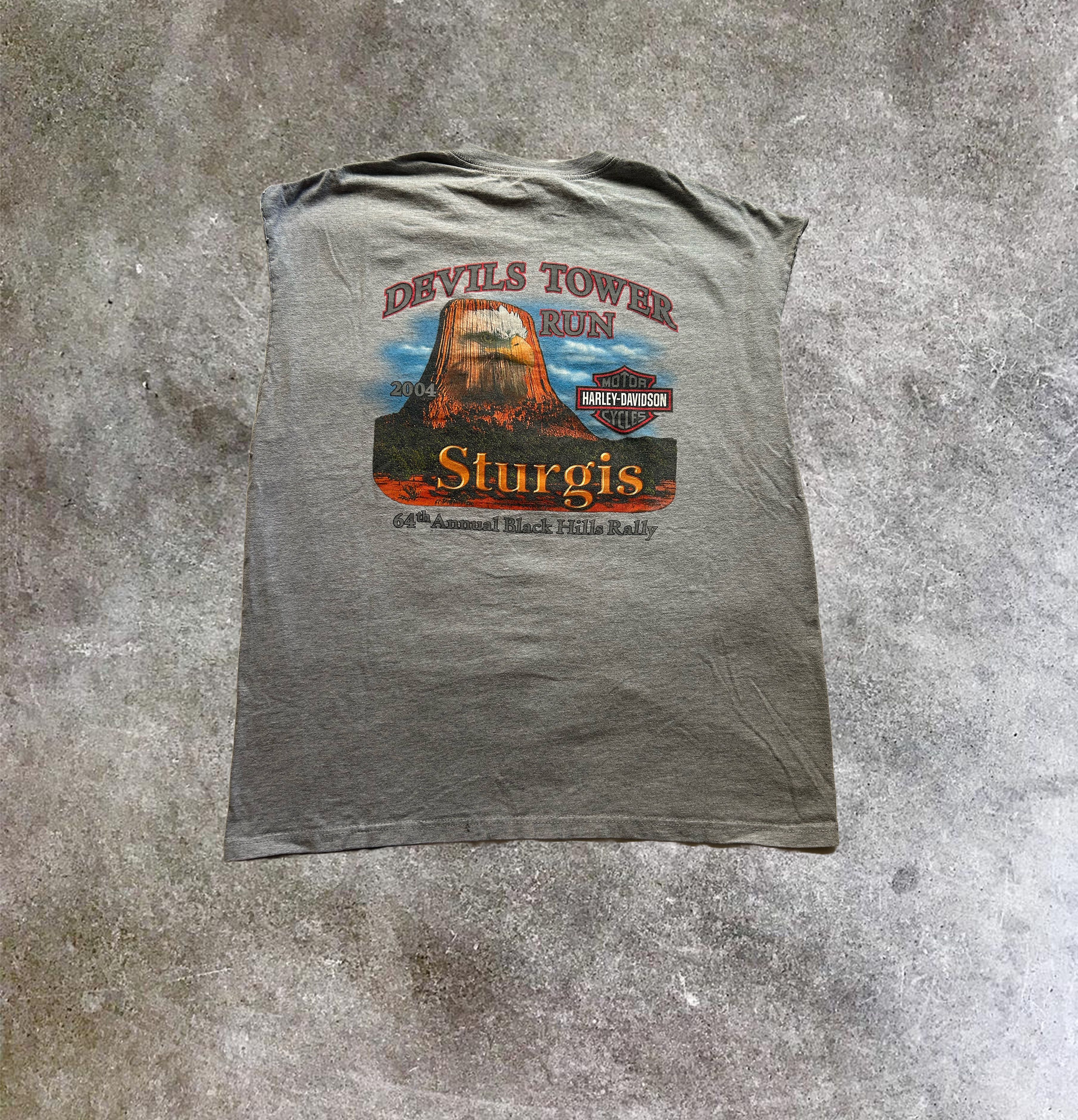 Harley Davidson Vintage Y2K Harley Davidson Sturgis Cutoff (XL) Size US XL / EU 56 / 4 - 2 Thumbnail