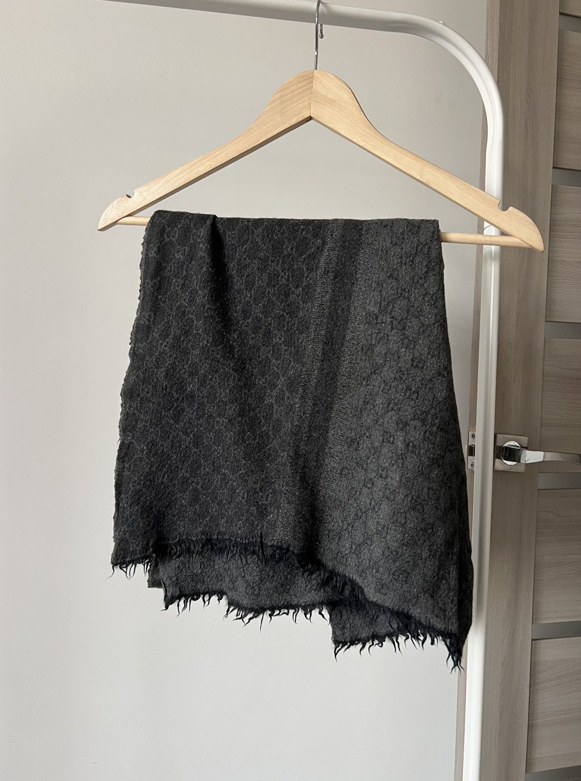Gucci Vintage Gucci Scarf Wool Monogram Size ONE SIZE - 2 Thumbnail