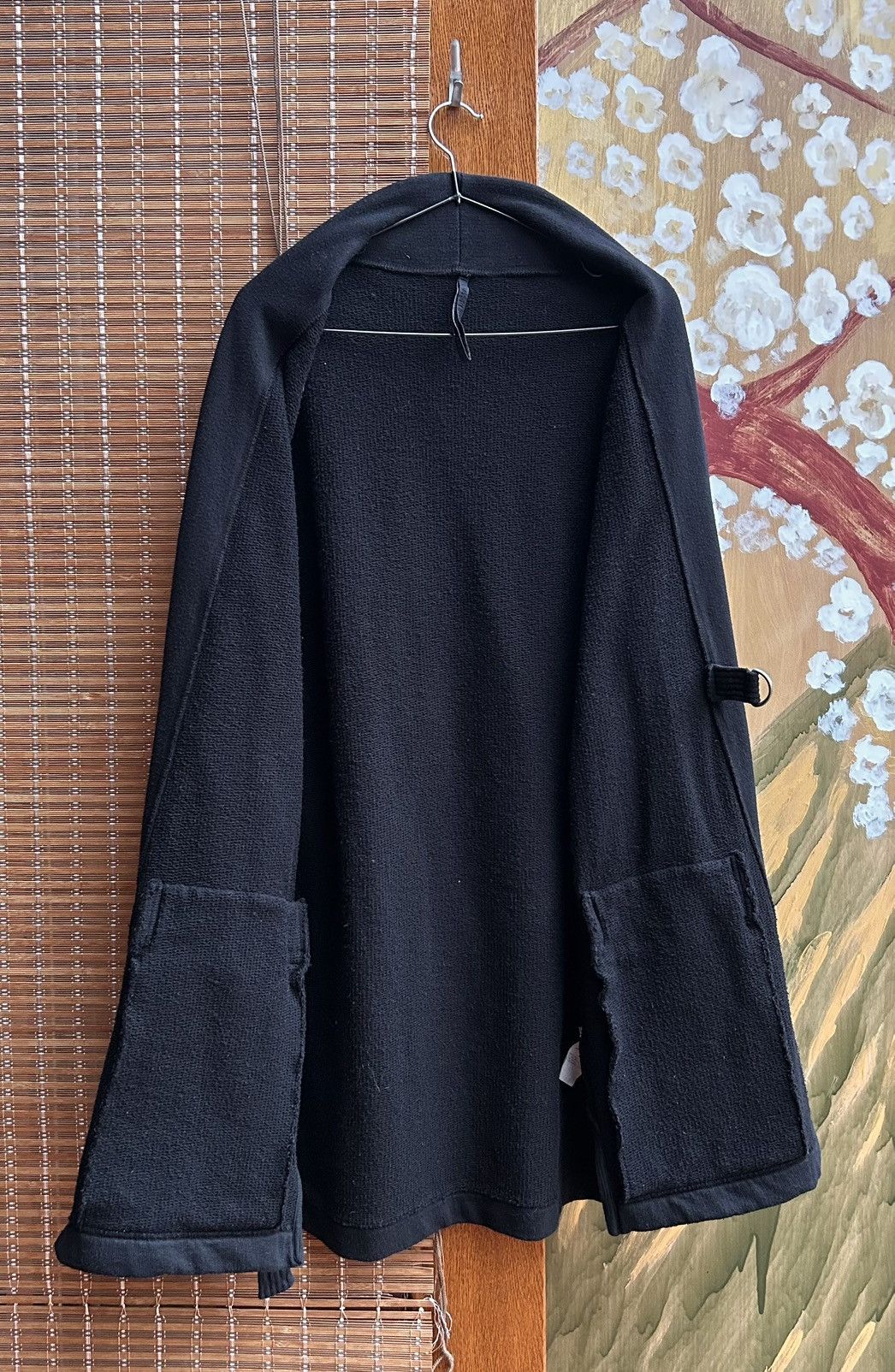 Damir Doma × Silent By Damir Doma Damir Doma Silent Black Heavy Jersey Kimono Coat Much Worn Size US L / EU 52-54 / 3 - 5 Thumbnail