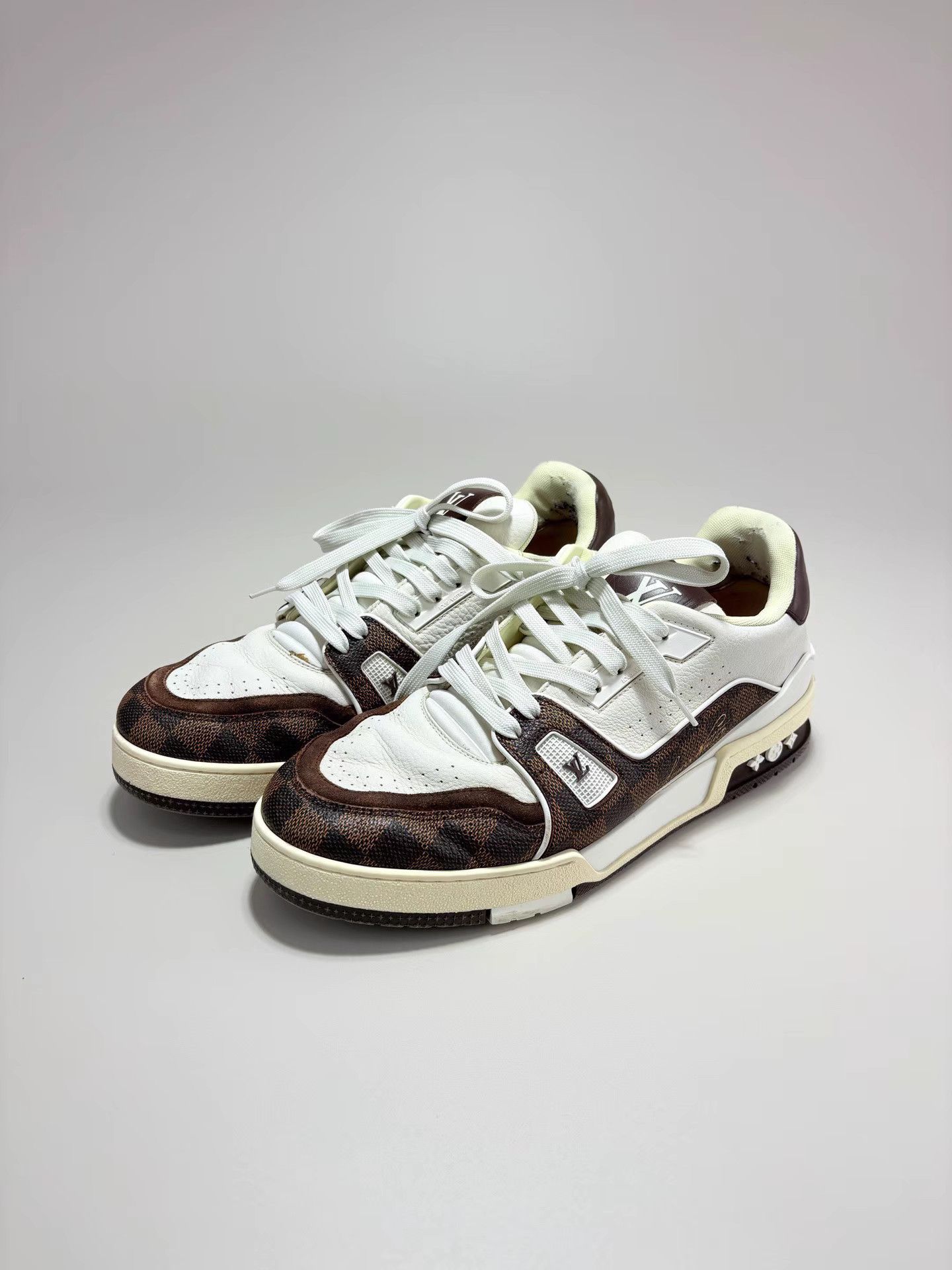 Louis Vuitton LV Trainer Damier Low-Top Sneakers K1 Size US 9 / EU 42 - 1 Thumbnail