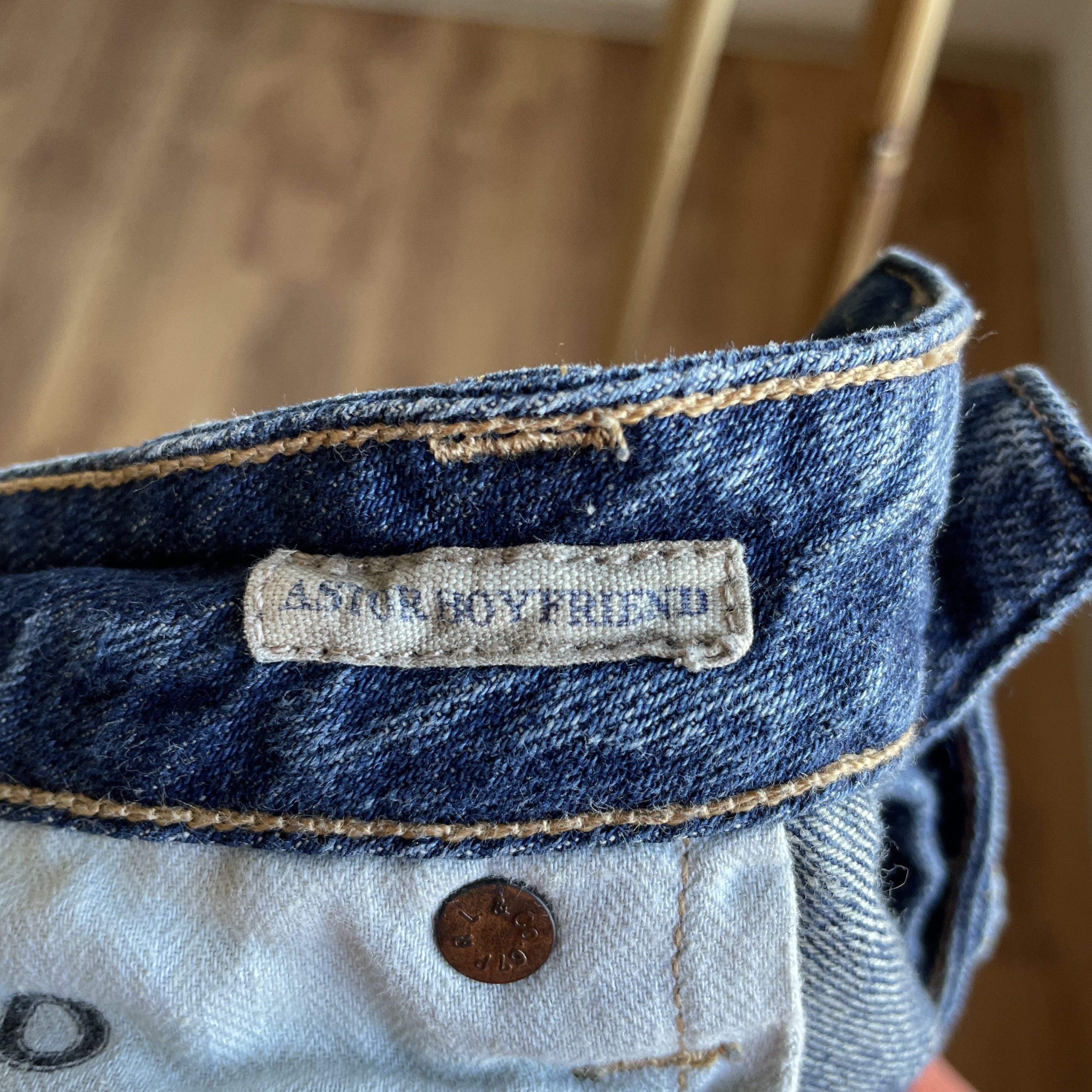 Polo Ralph Lauren Polo Ralph Lauren Women Astor Boyfriend Sashiko Repair Denim Size 28" / US 6 / IT 42 - 12 Thumbnail